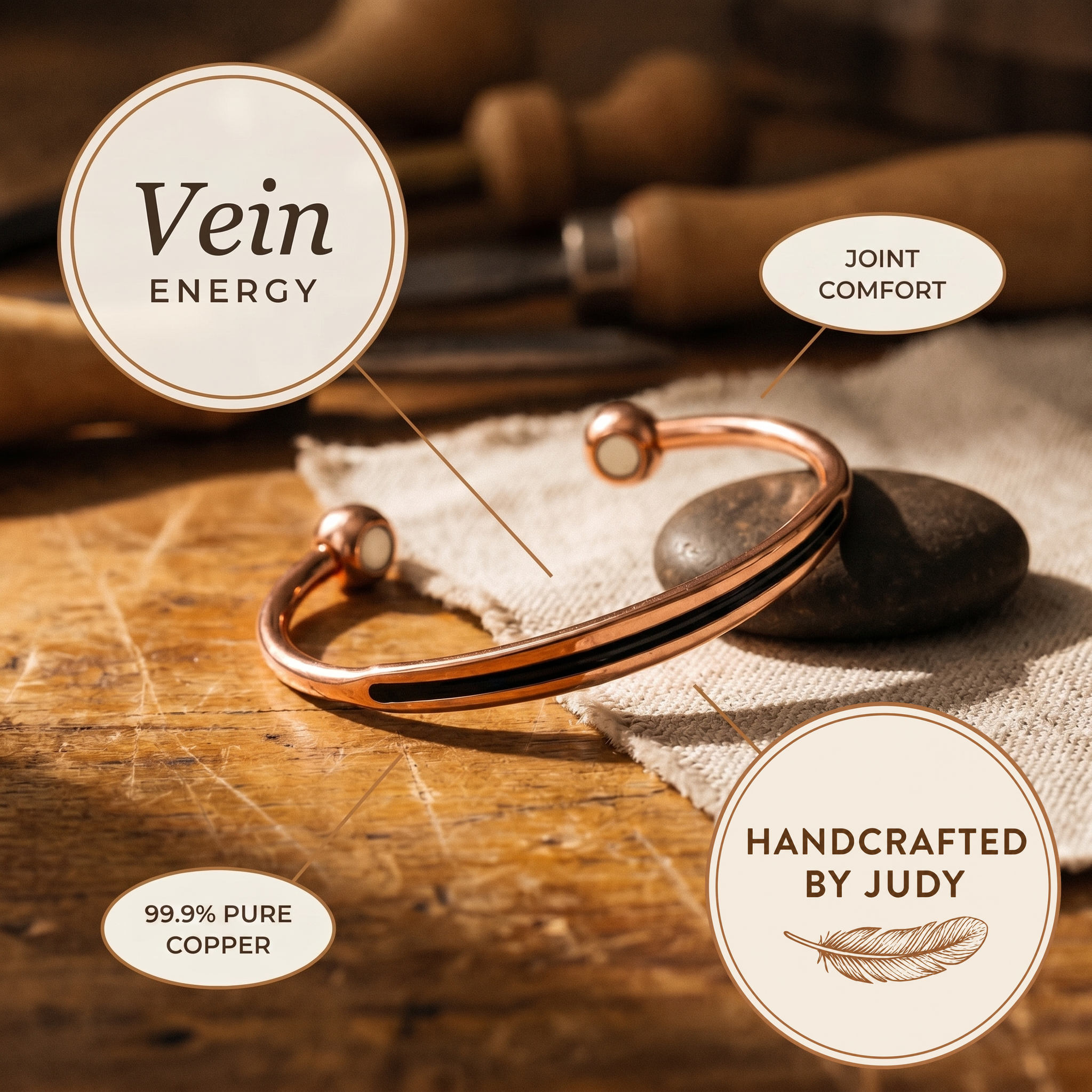 Judy's Vein Copper Bracelet