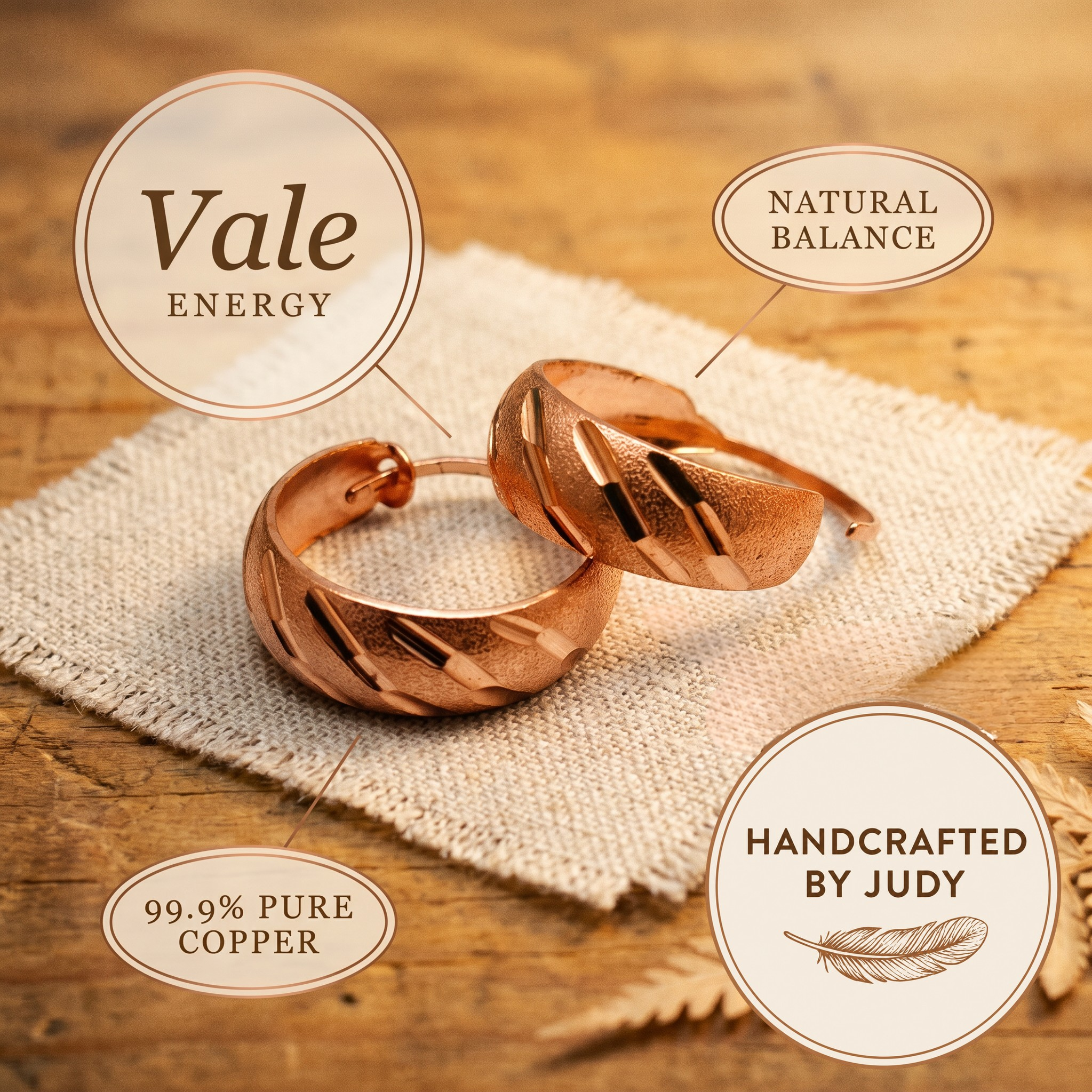 Judy's Vale Copper Earrings