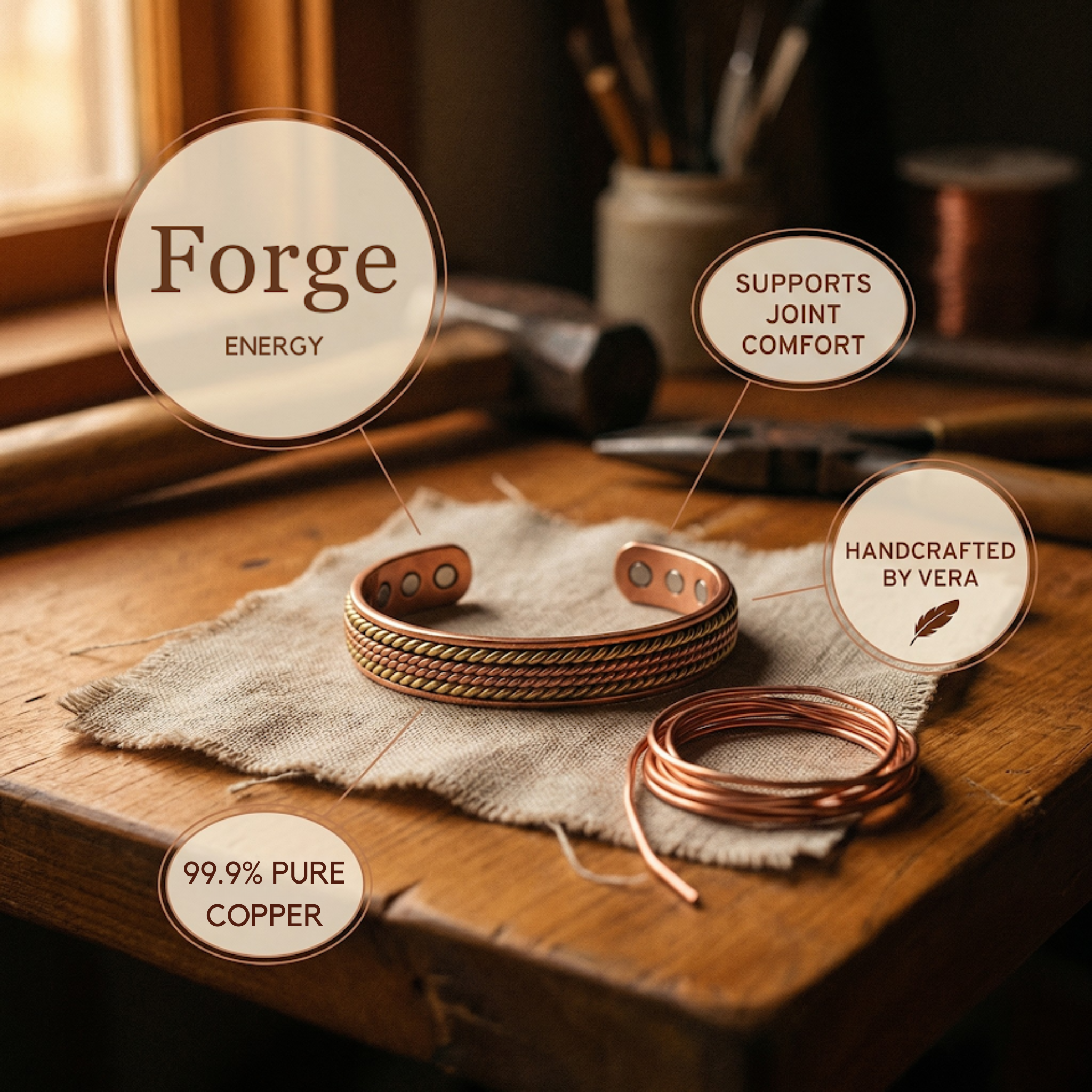 Judy's Forge Copper Bracelet
