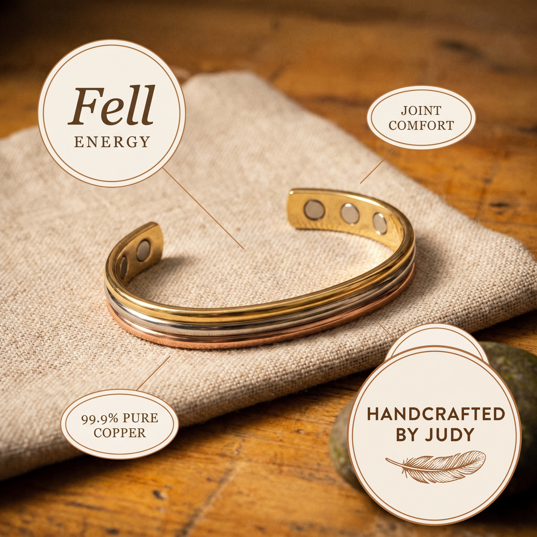 Judy's Fell Copper Bracelet