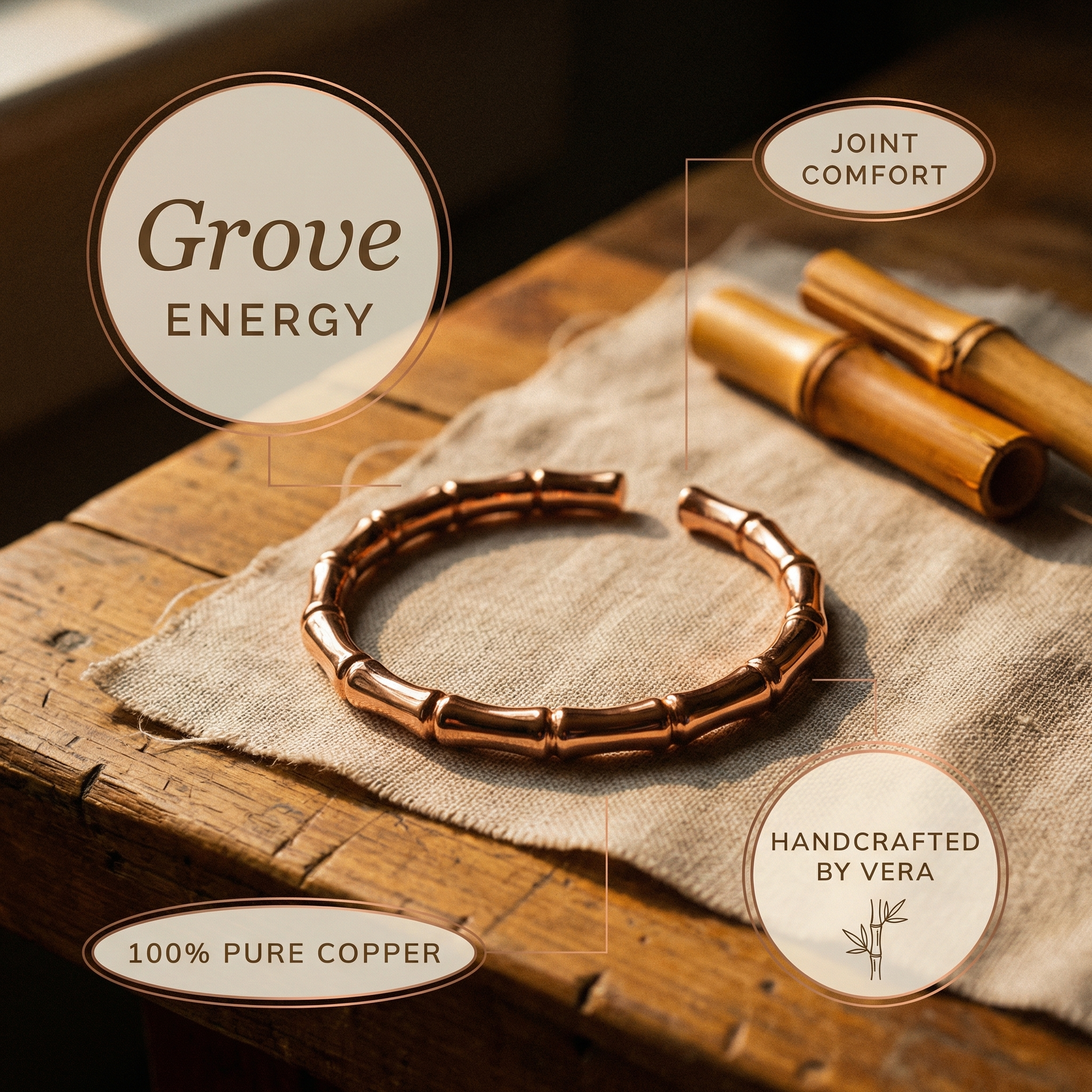Judy's Grove Copper Bracelet