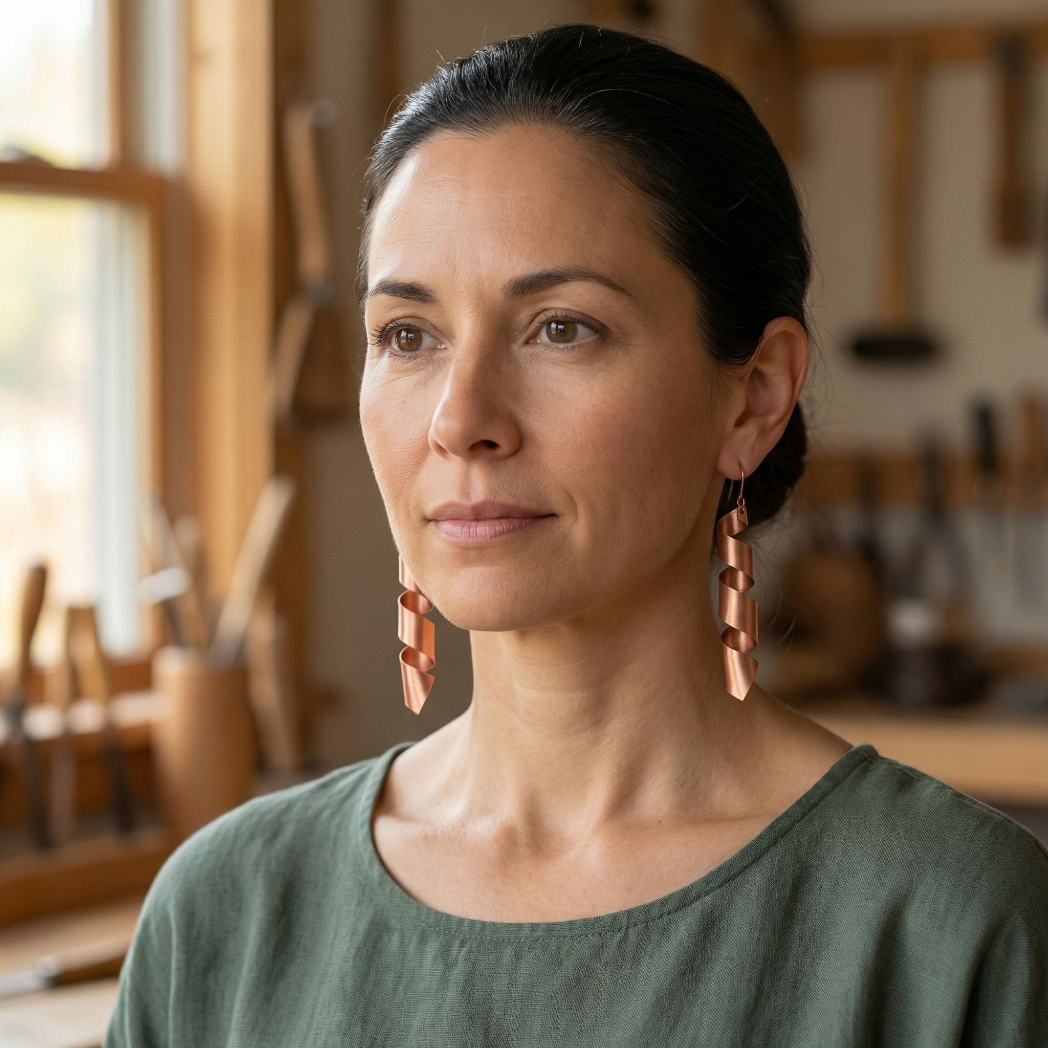 Judy's Dusk Copper Earrings