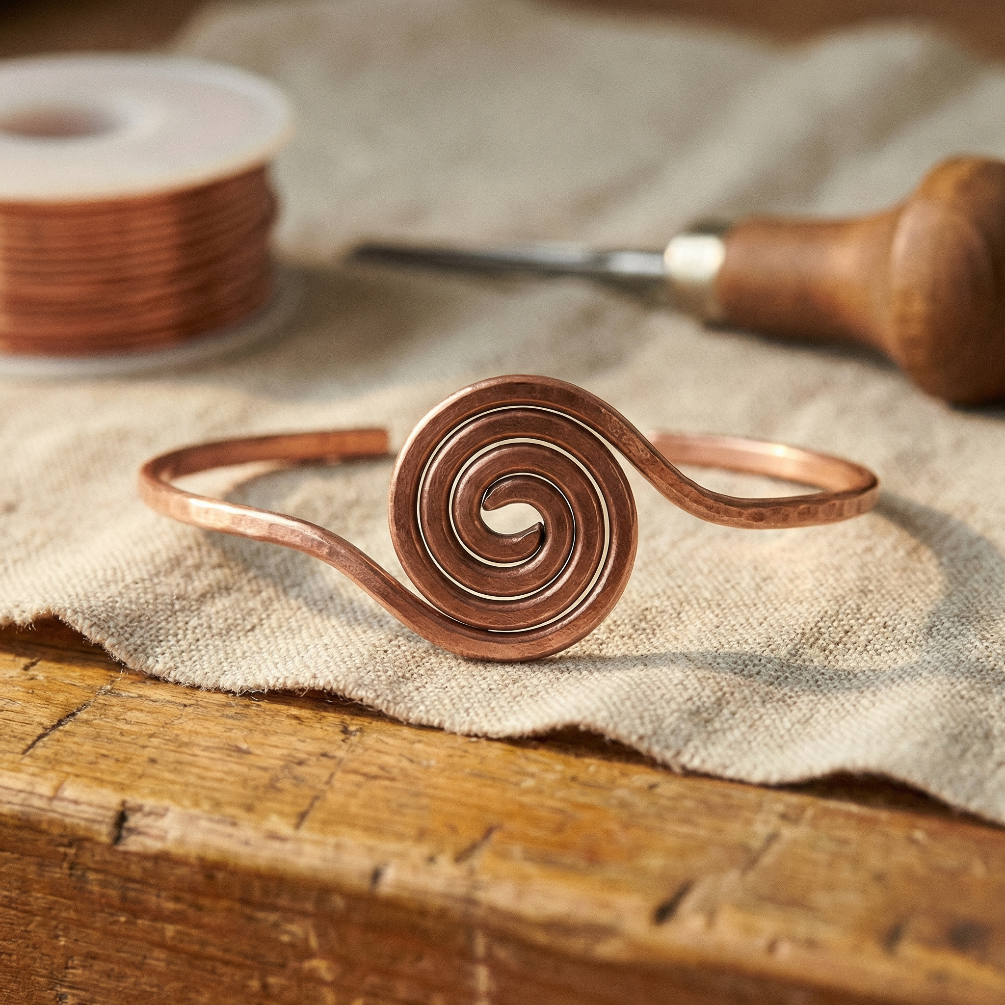 Judy's Coil Copper Anklet