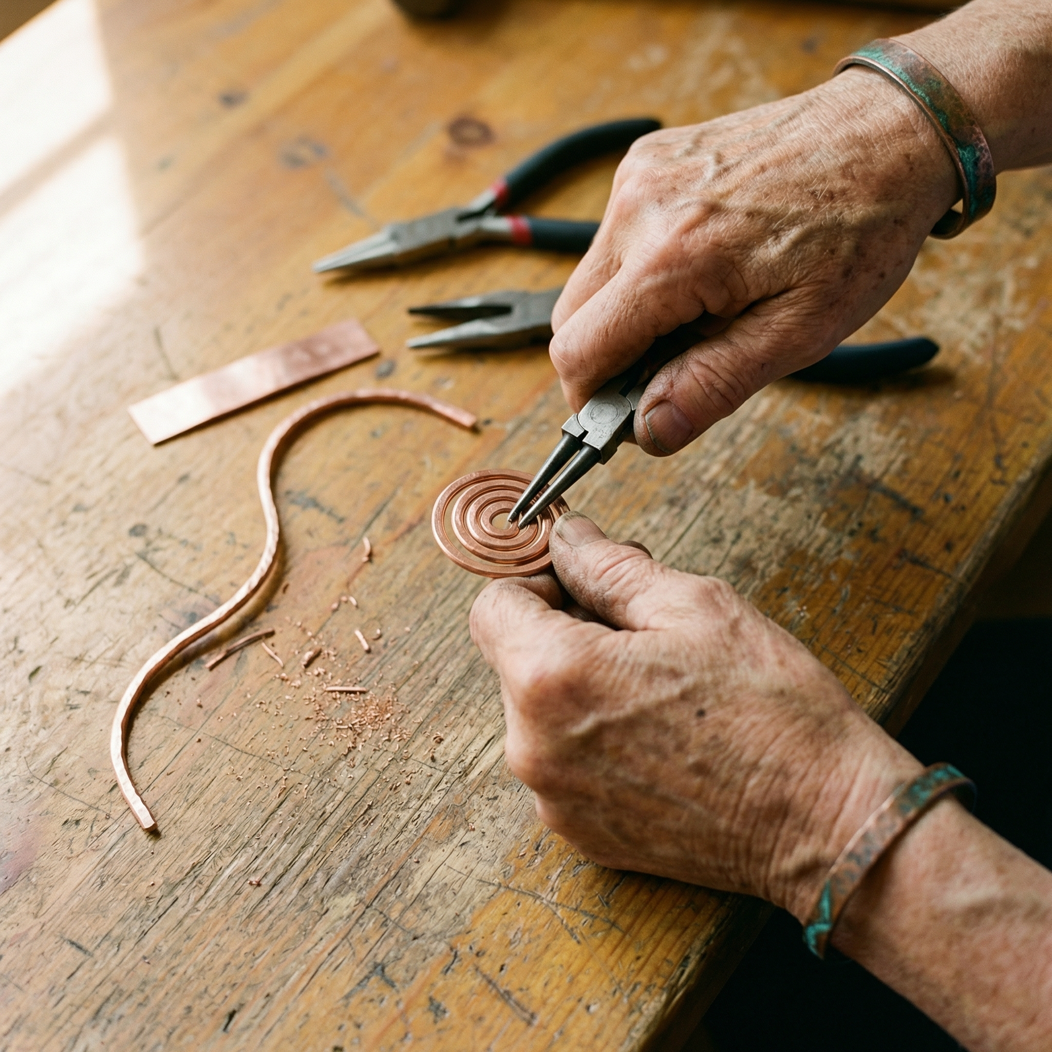 Judy's Coil Copper Anklet