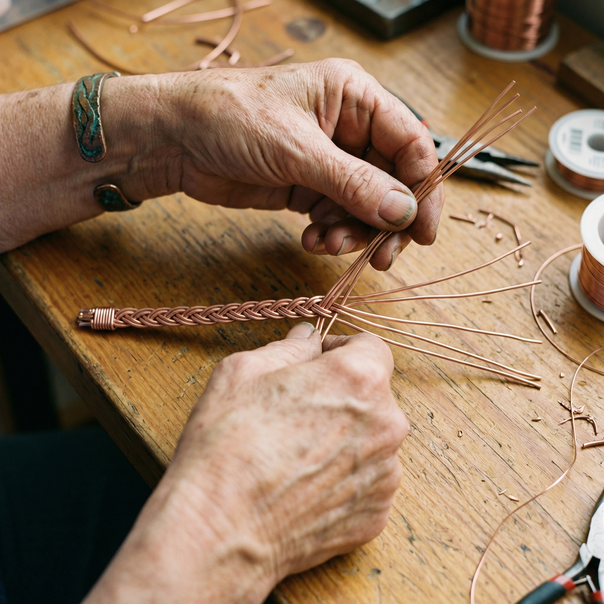 Judy's Reed Copper Anklet