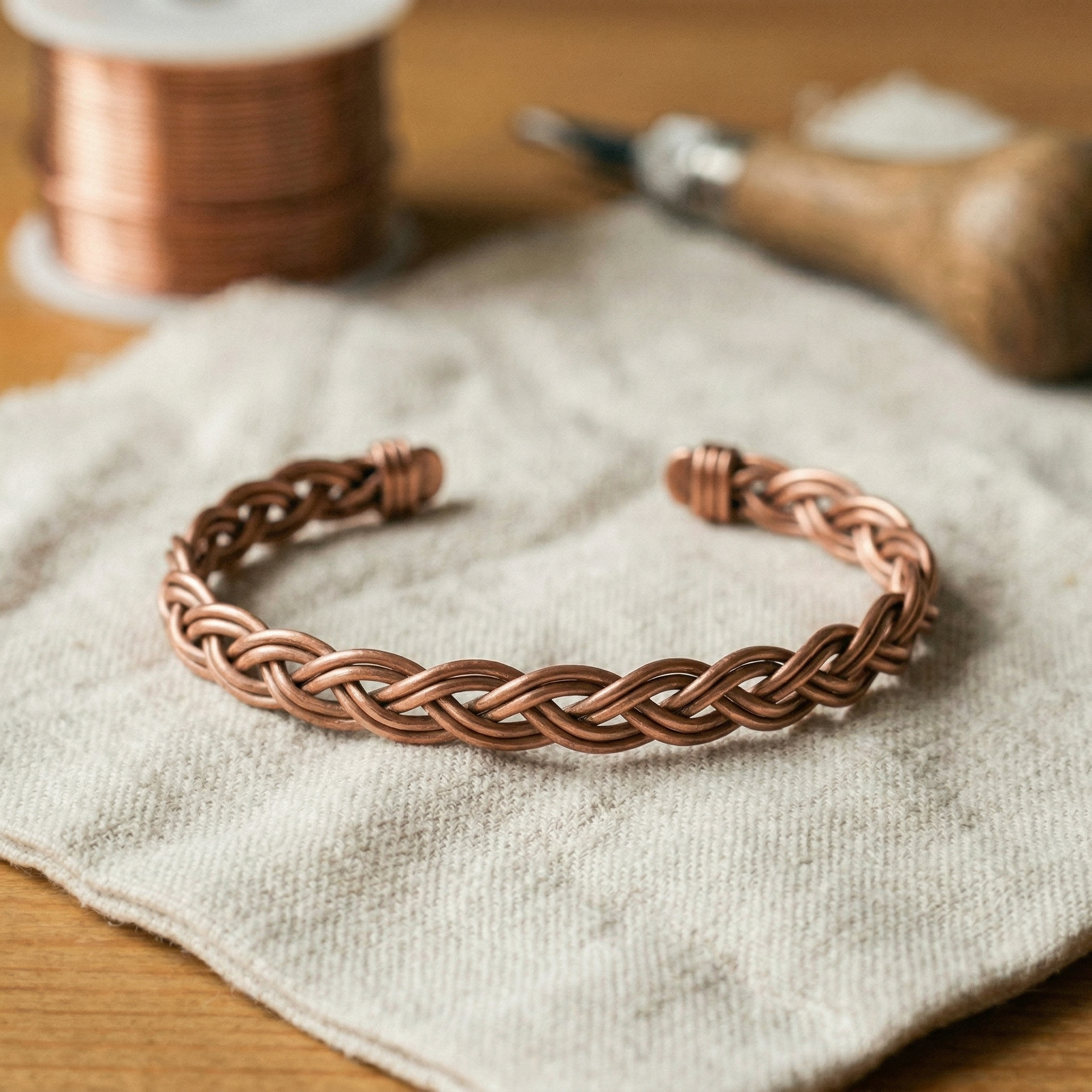 Judy's Reed Copper Anklet