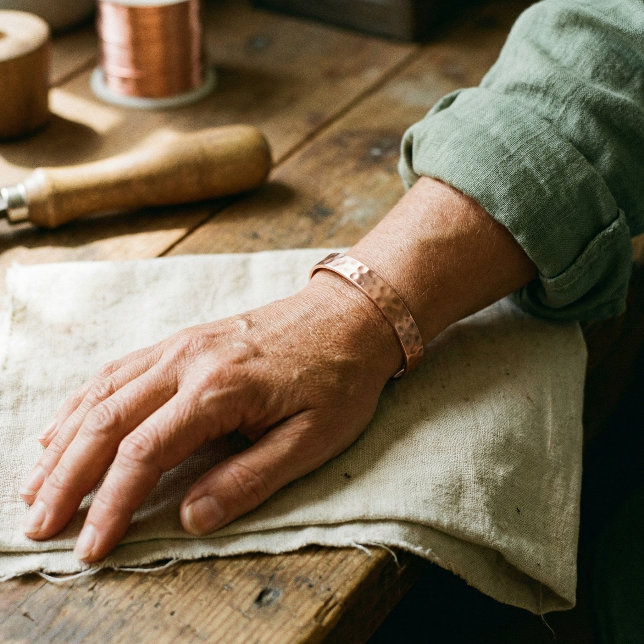 Judy's Lodestone Copper Bracelet