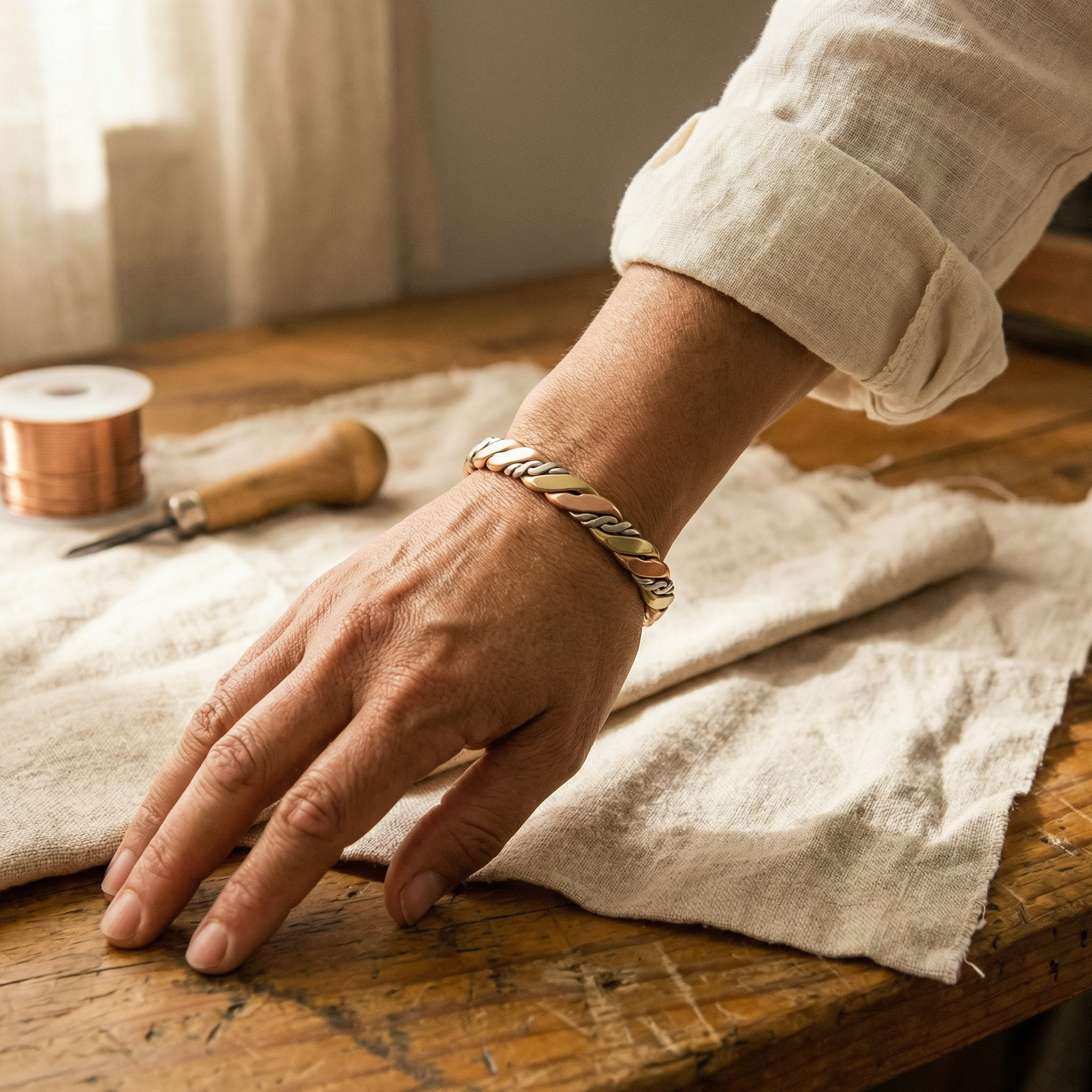 Judy's Stone Copper Bracelet