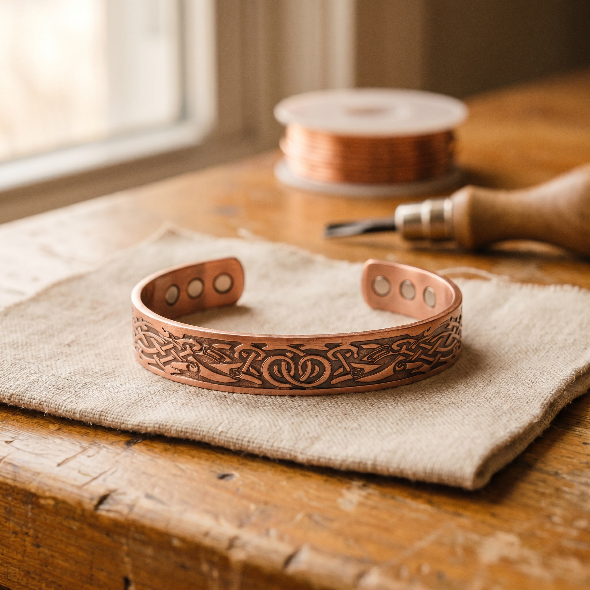 Judy's Moss Copper Bracelet