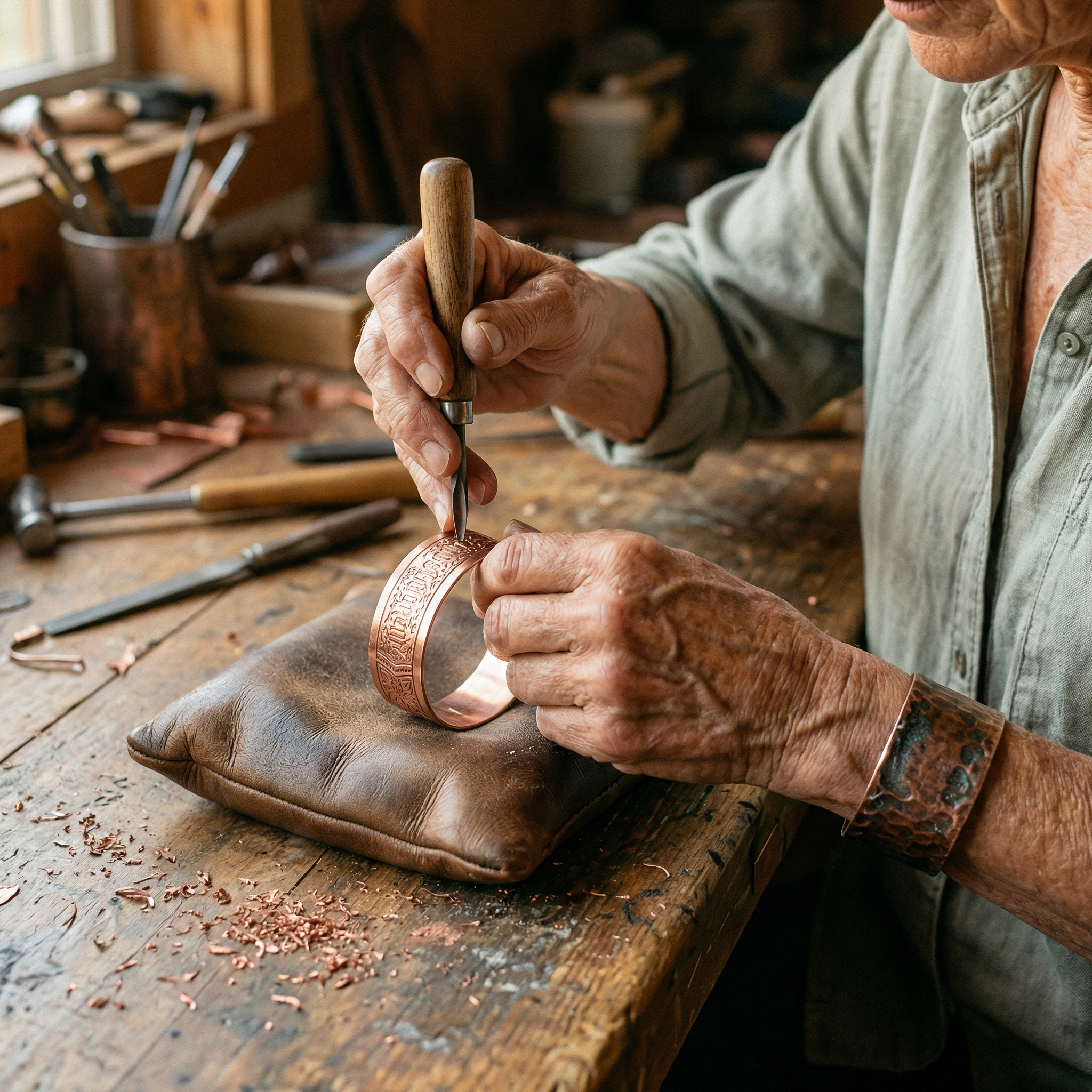 Judy's Drift Copper Bracelet
