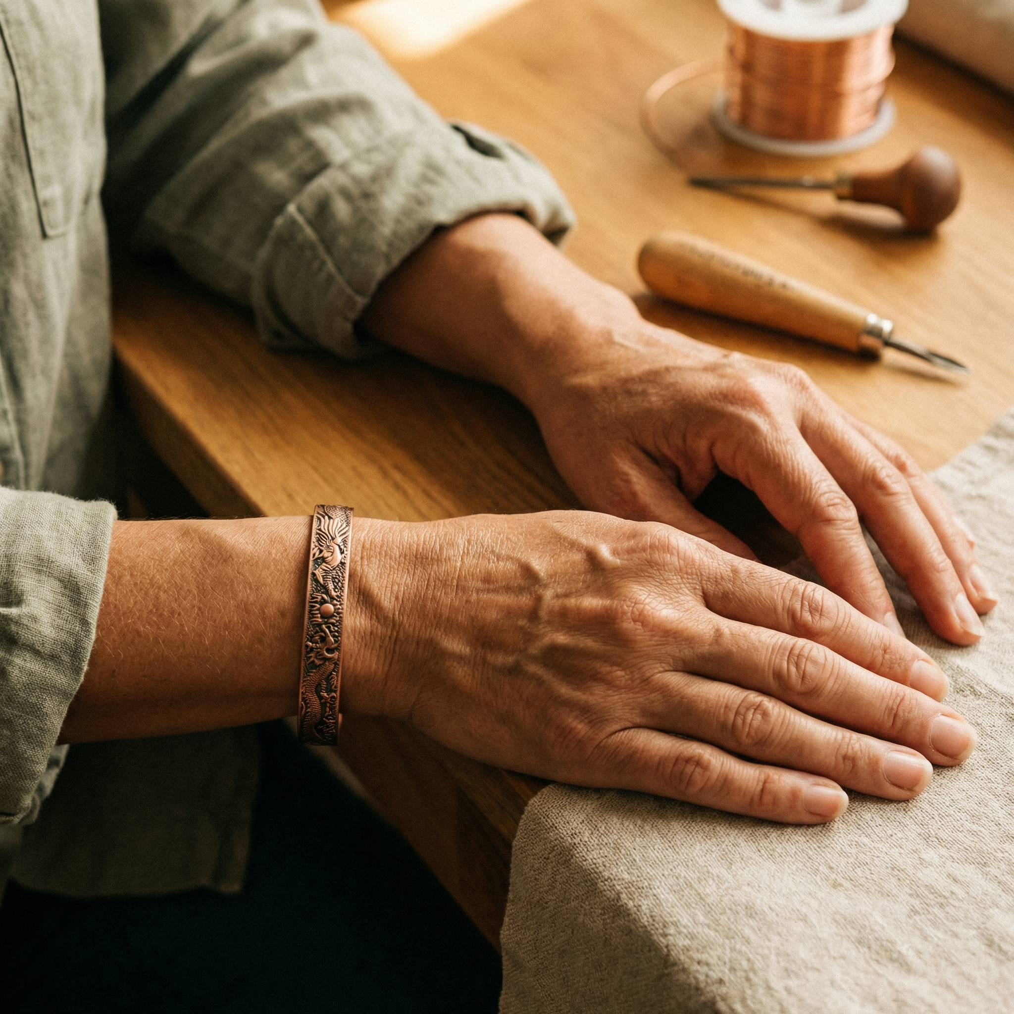 Judy's Loam Copper Bracelet