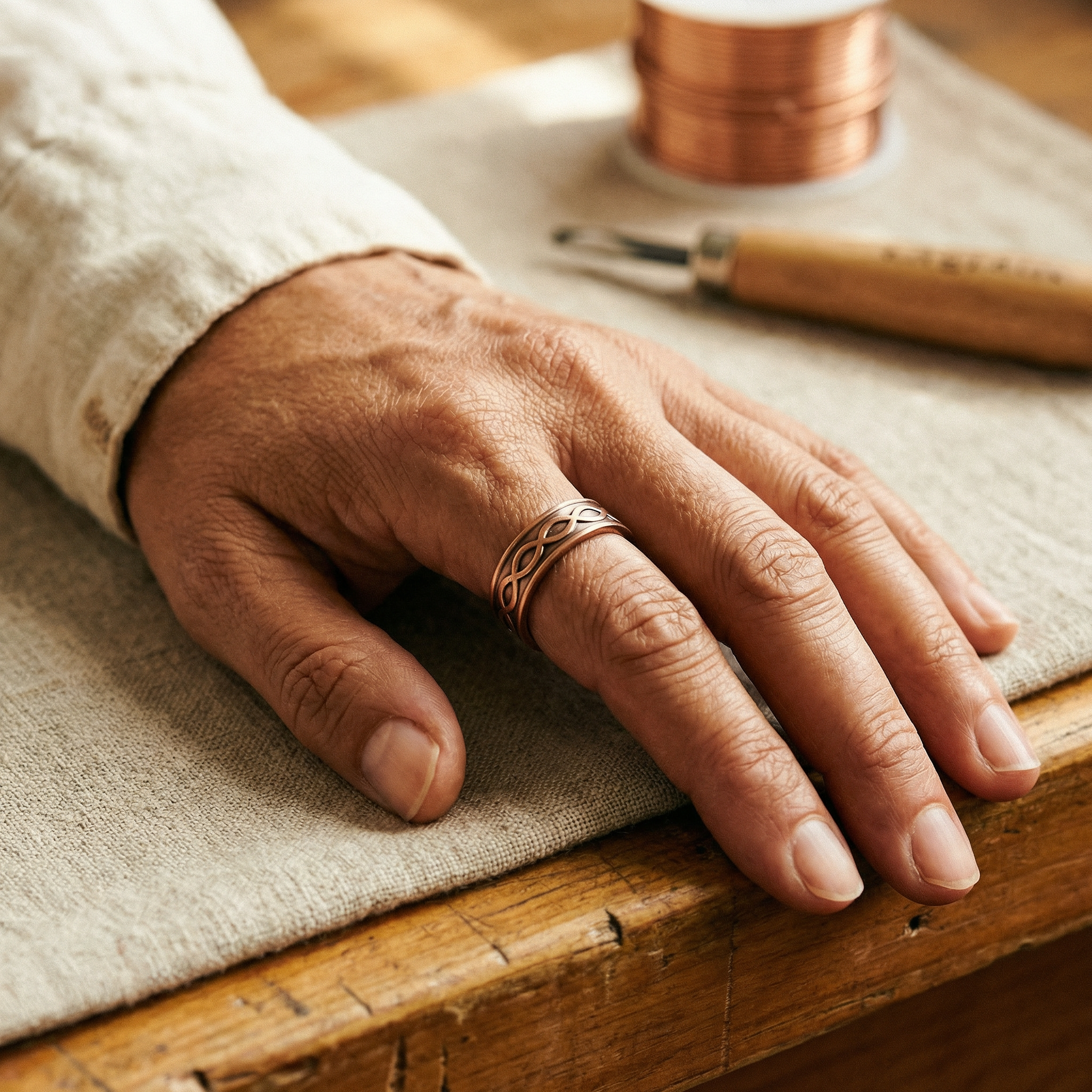Judy's Char Copper Ring