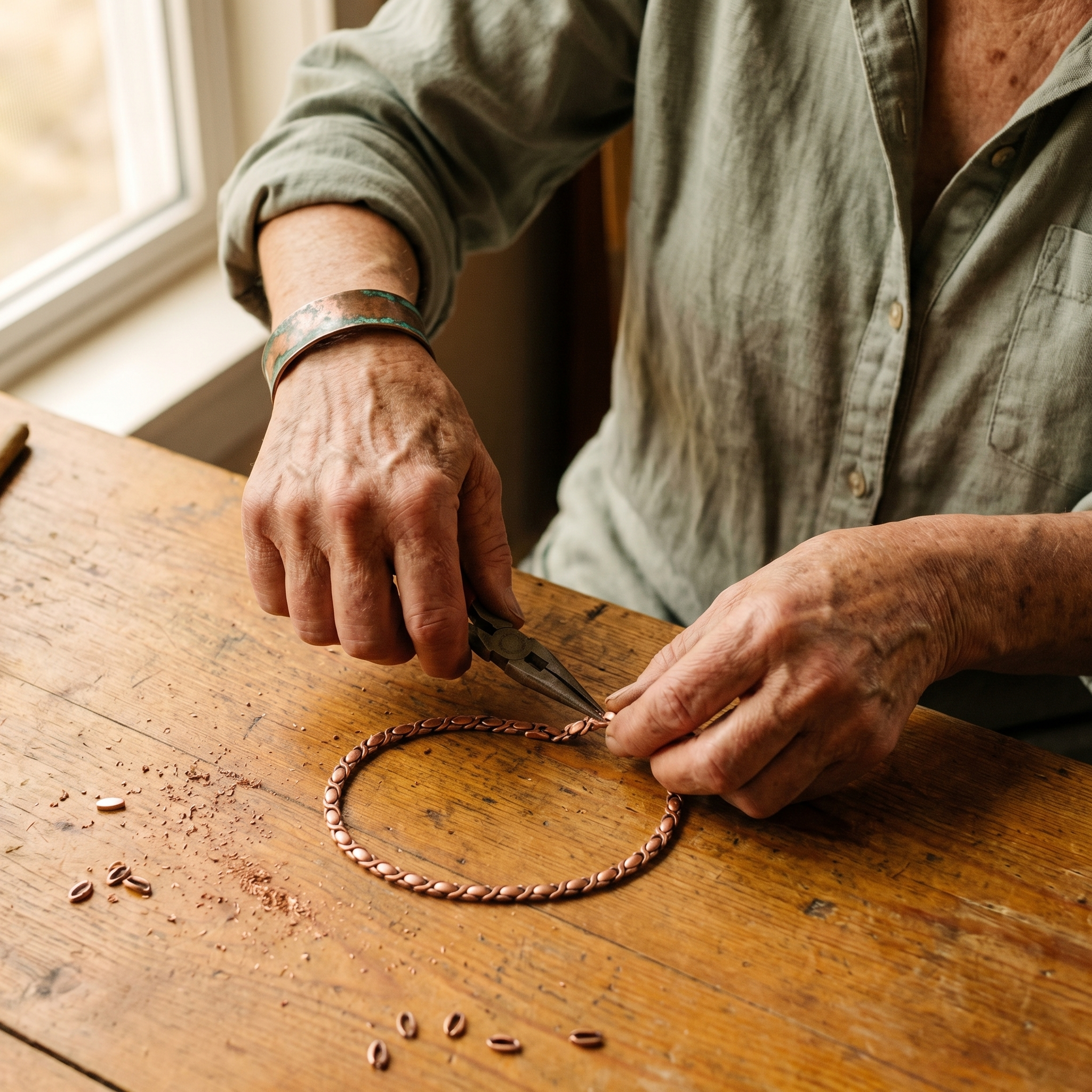 Judy's Cedar Copper Necklace