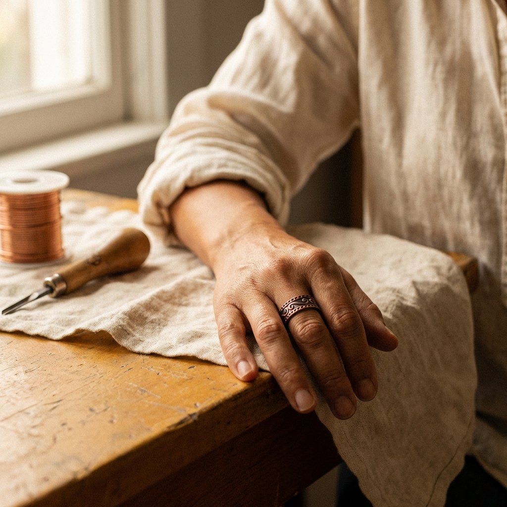 Judy's Fern Copper Ring