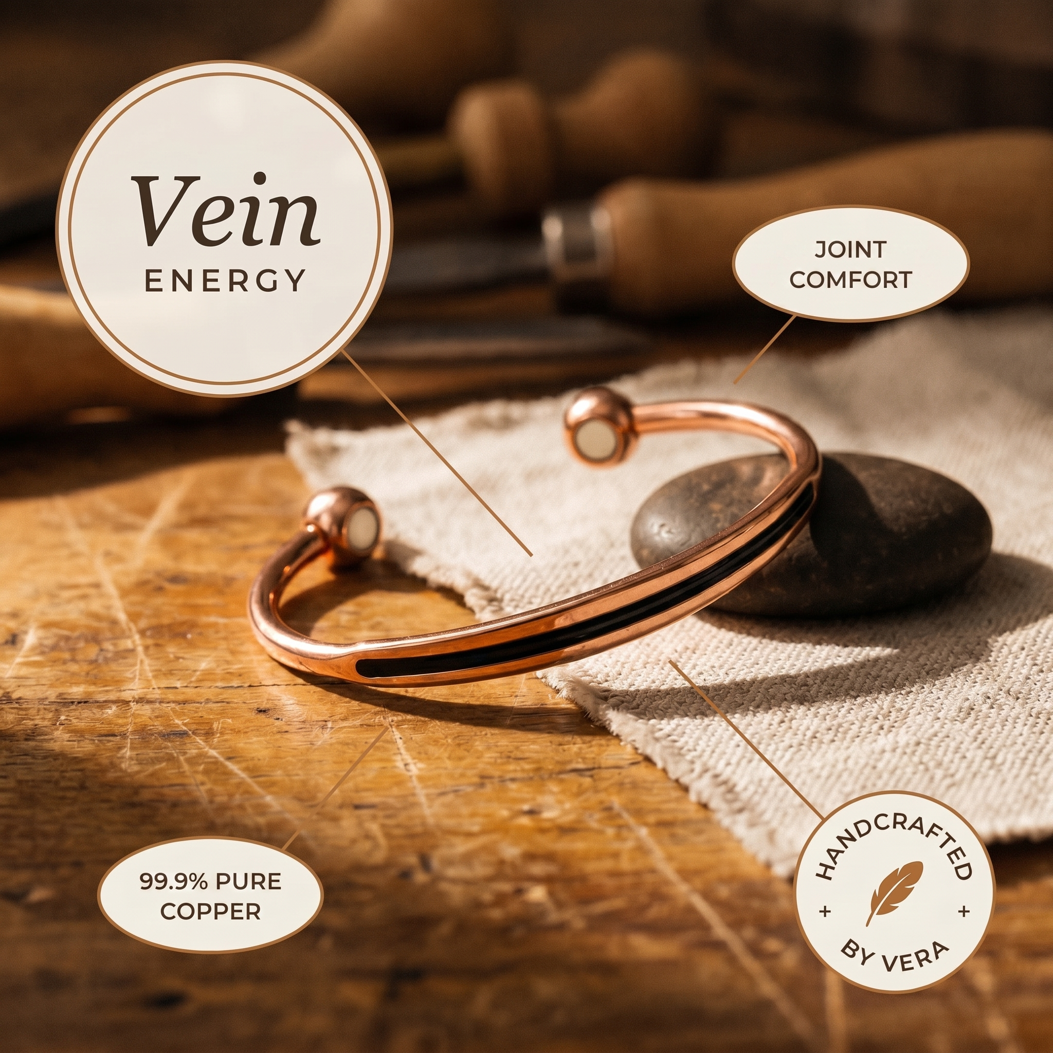 Judy's Vein Copper Bracelet