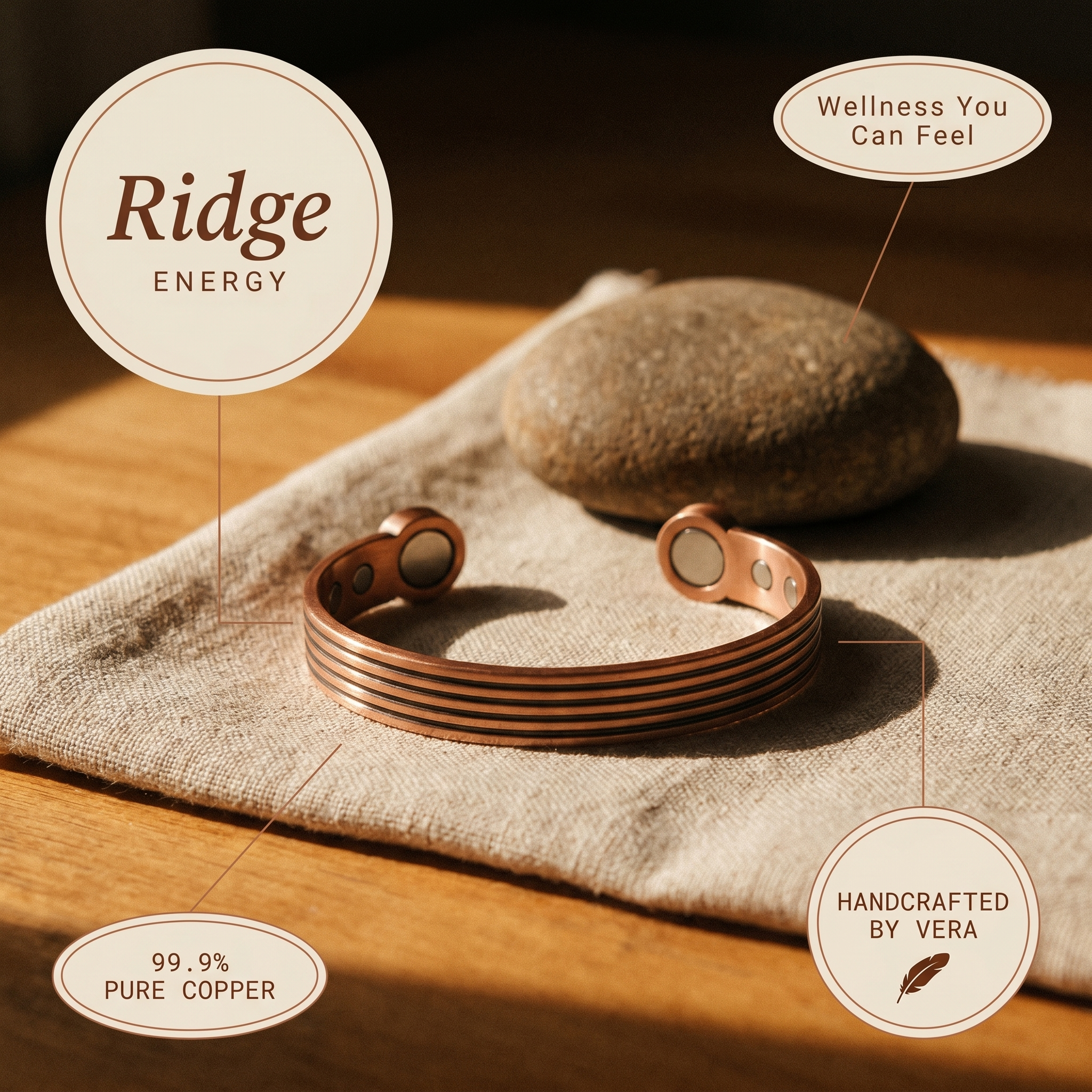 Judy's Ridge Copper Bracelet
