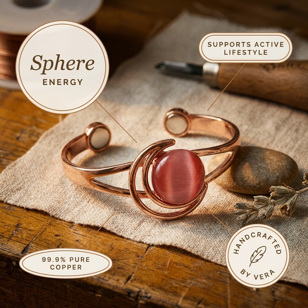 Judy's Sphere Pink Copper Bracelet