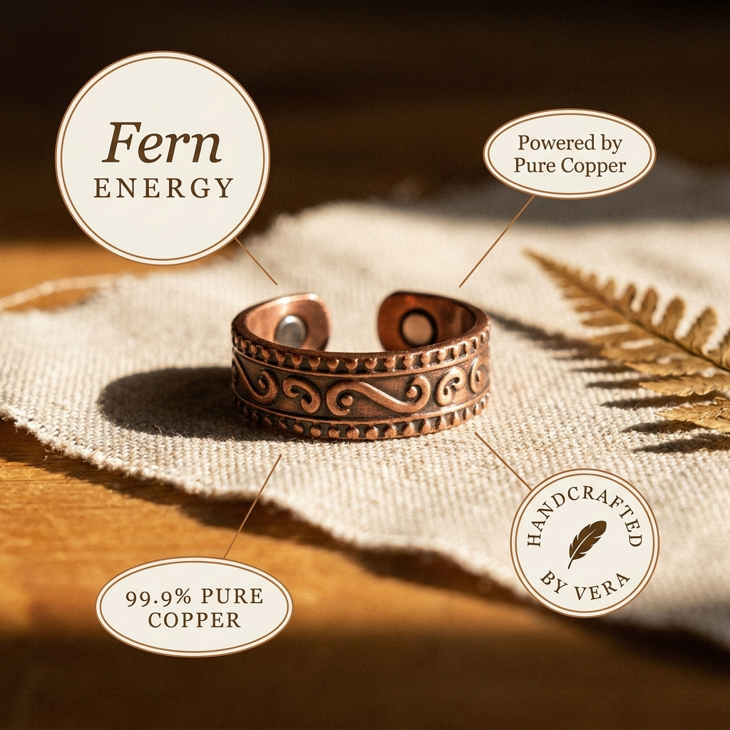 Judy's Fern Copper Ring