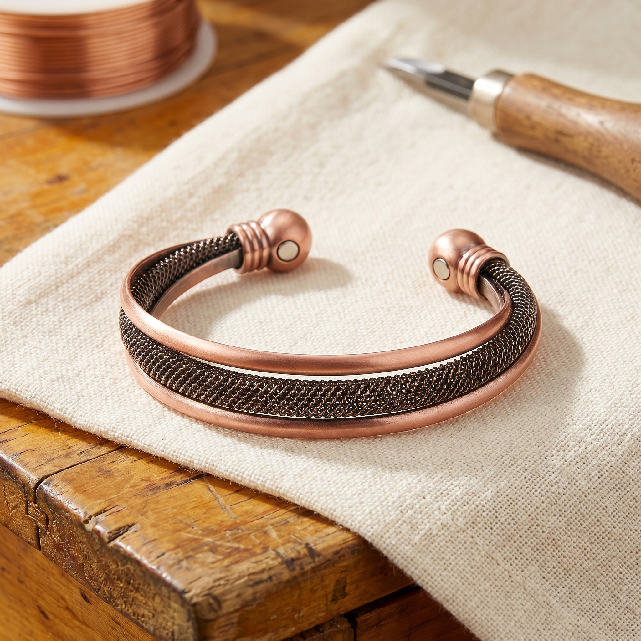 Judy's Cairn Copper Bracelet