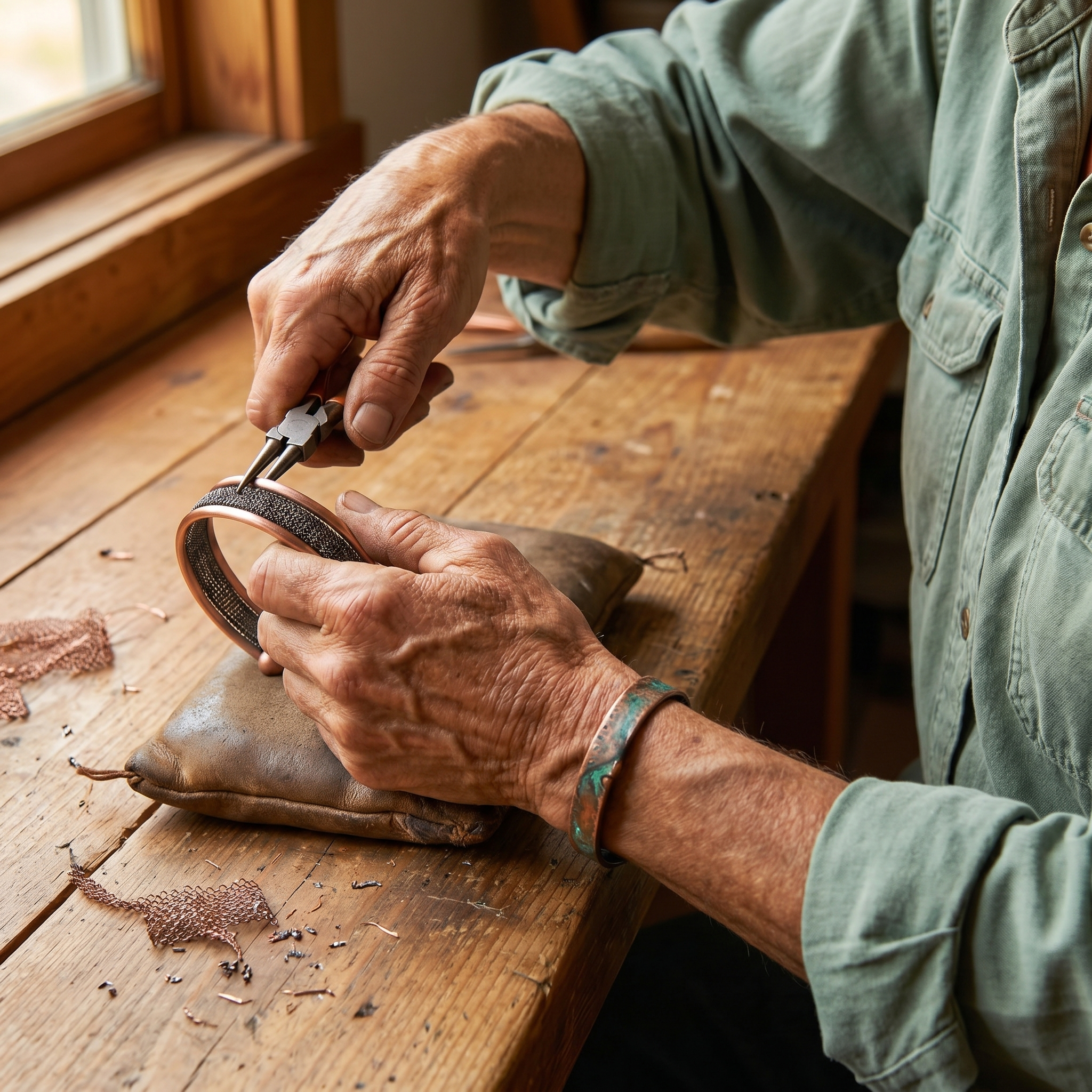 Judy's Cairn Copper Bracelet