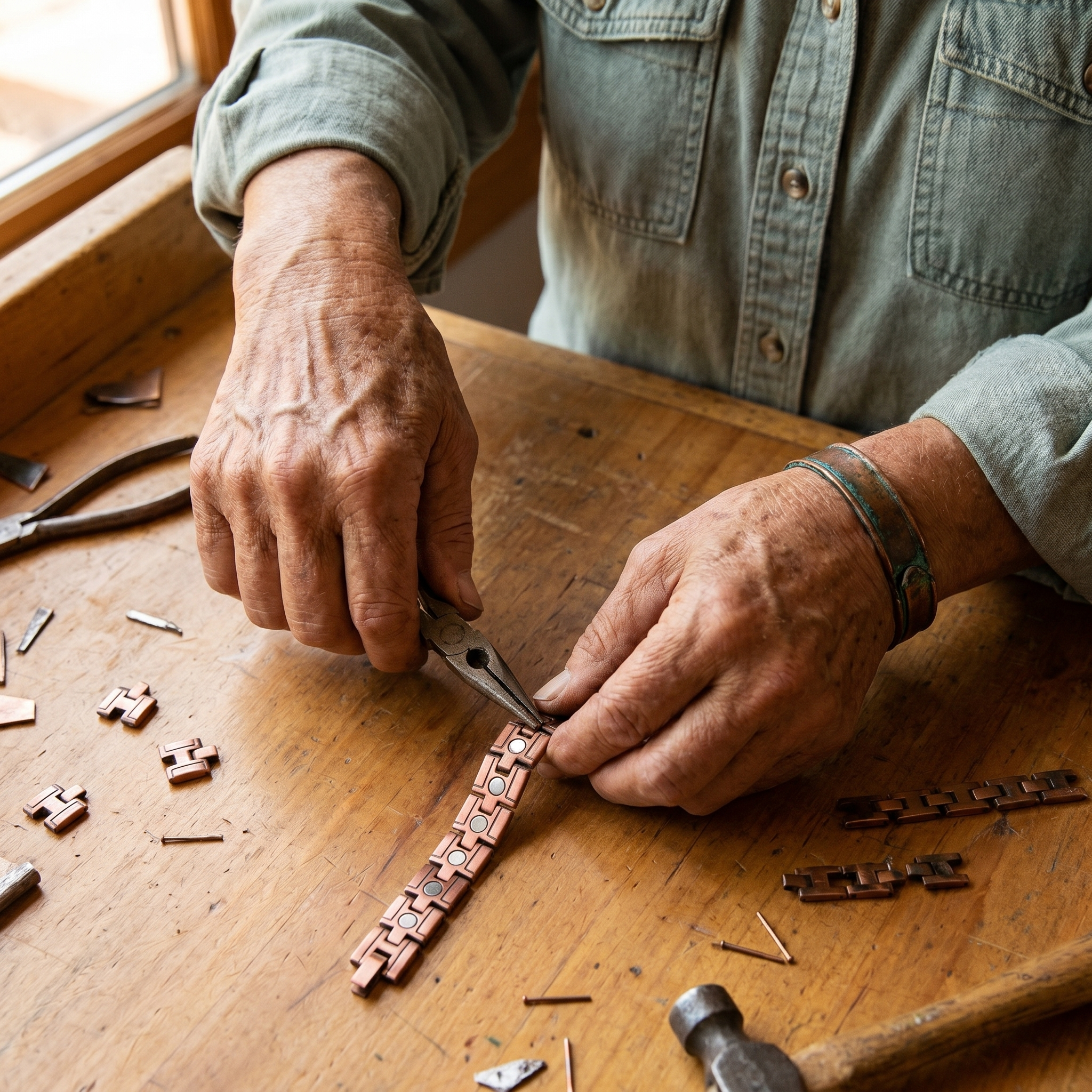 Judy's Gorse Men's Copper Bracelet