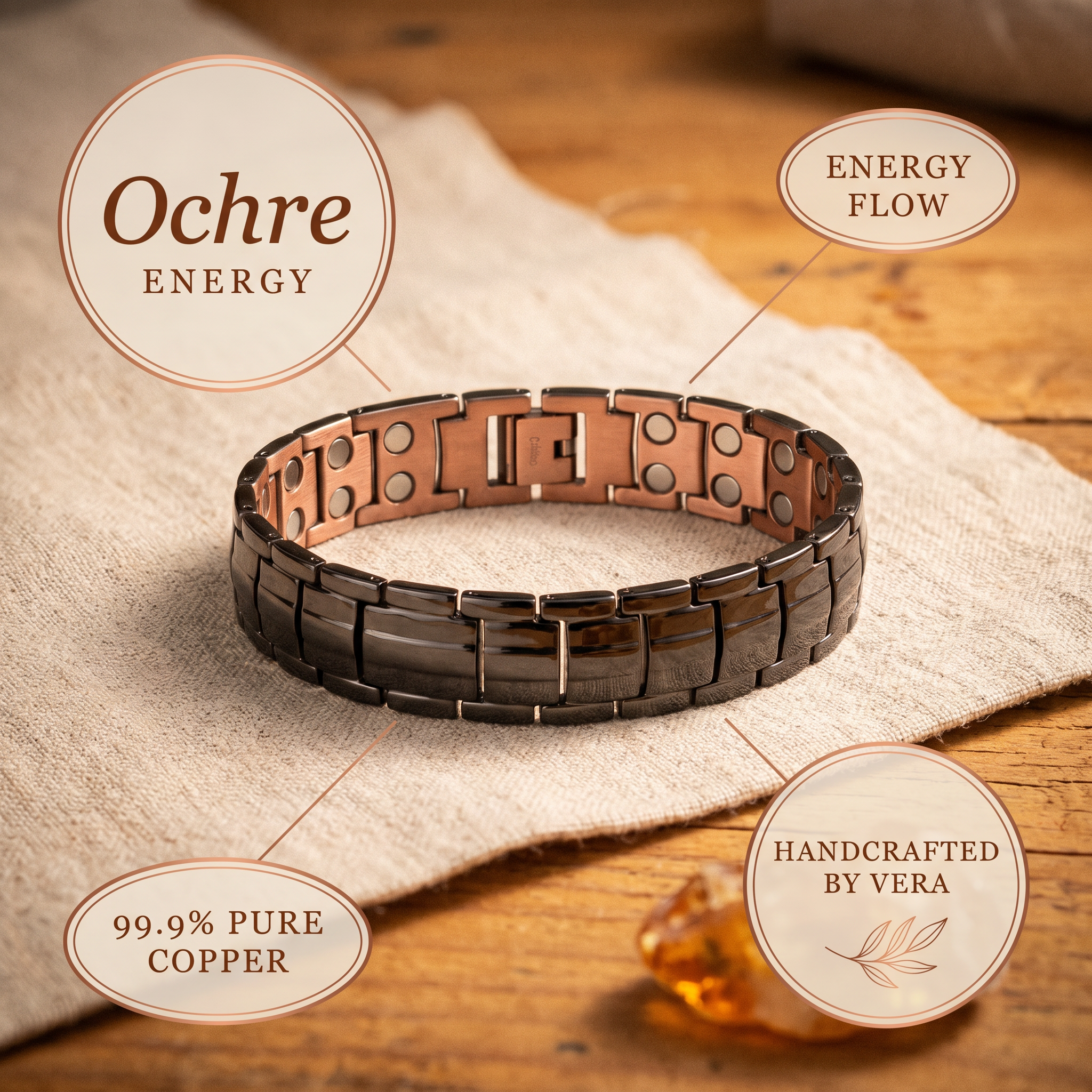 Judy's Ochre Men's Copper Bracelet