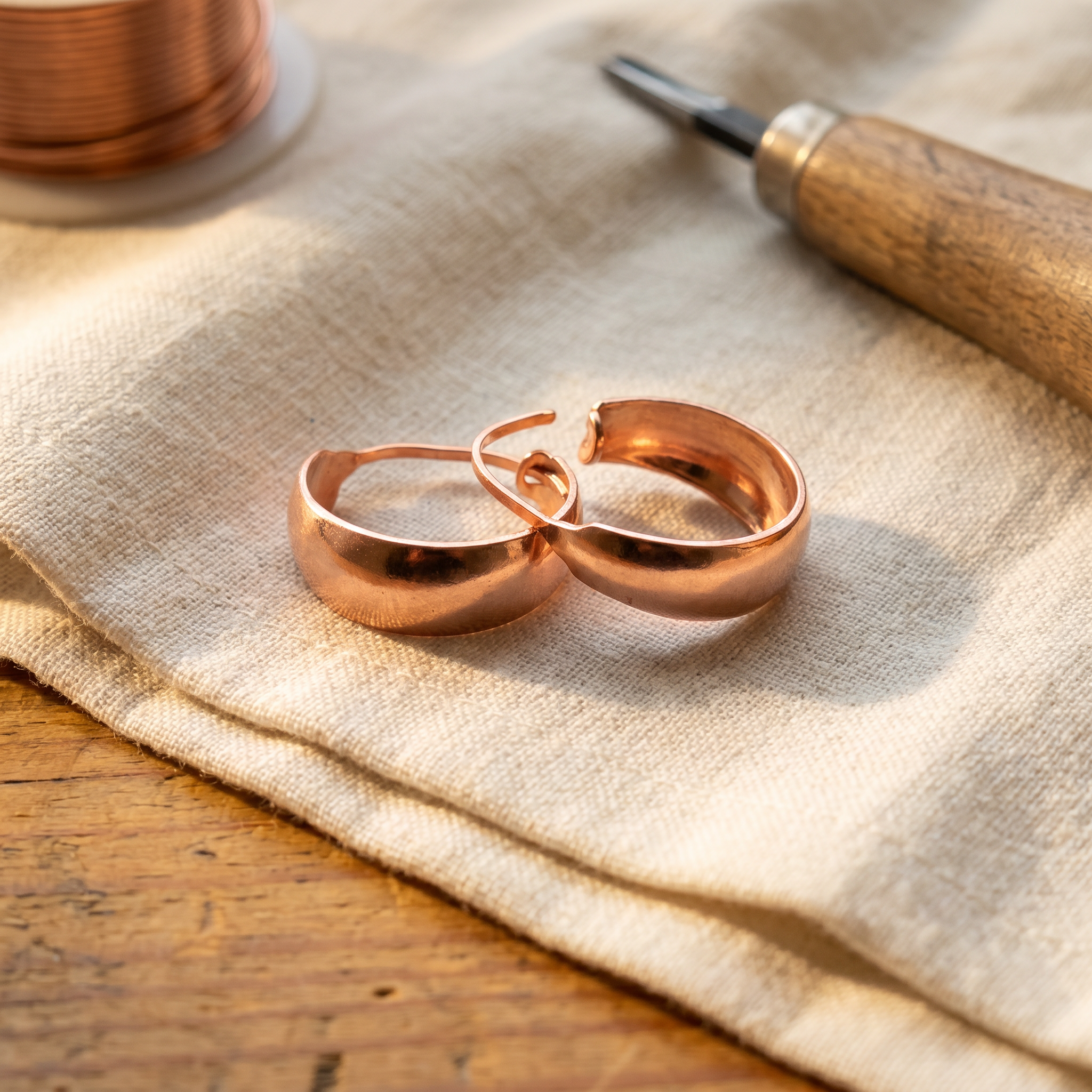 Judy's Dell Copper Earrings