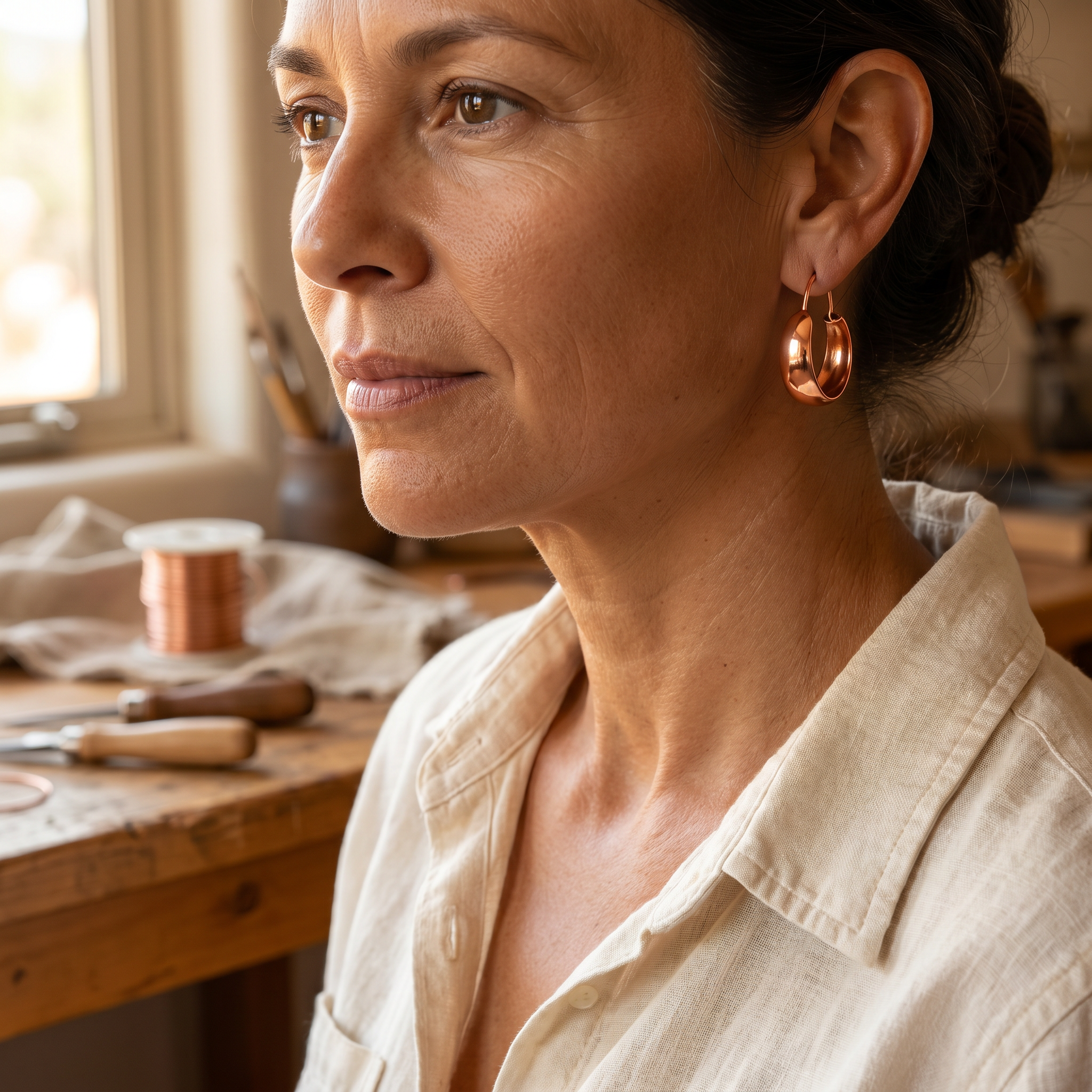 Judy's Dell Copper Earrings