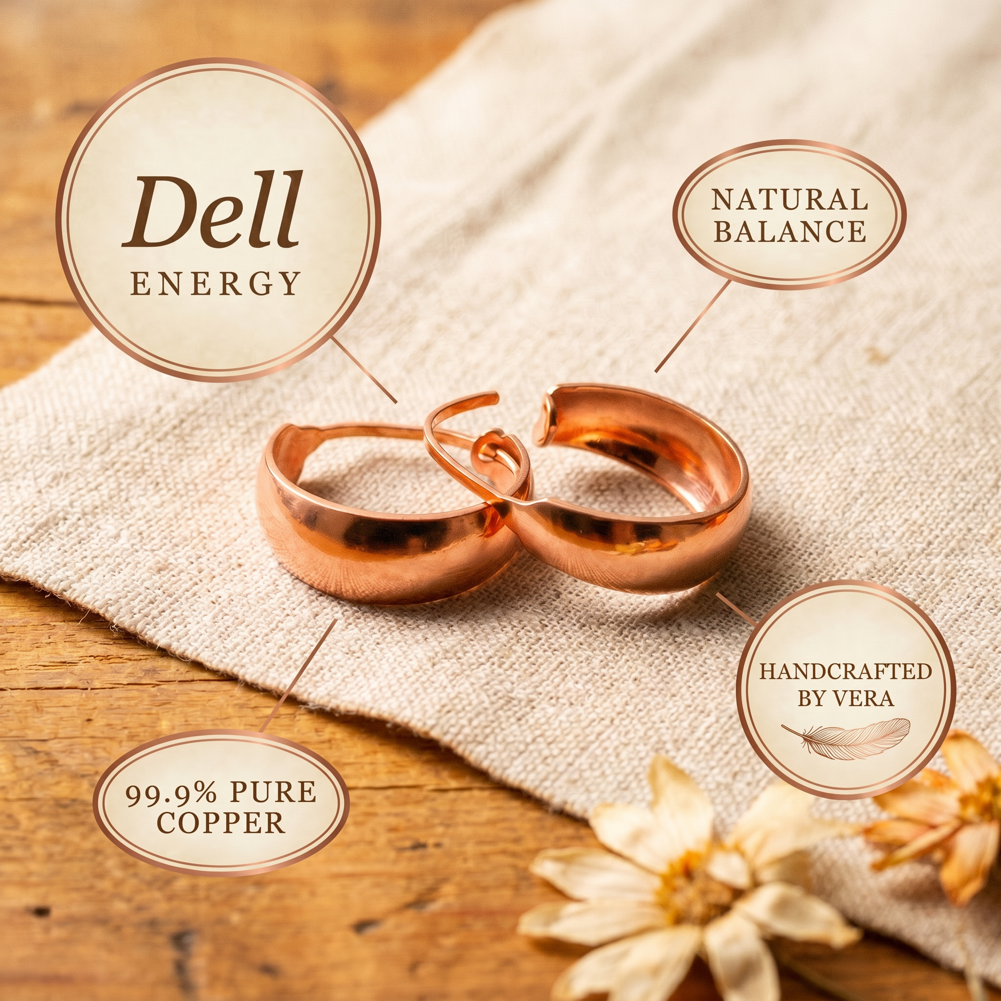 Judy's Dell Copper Earrings