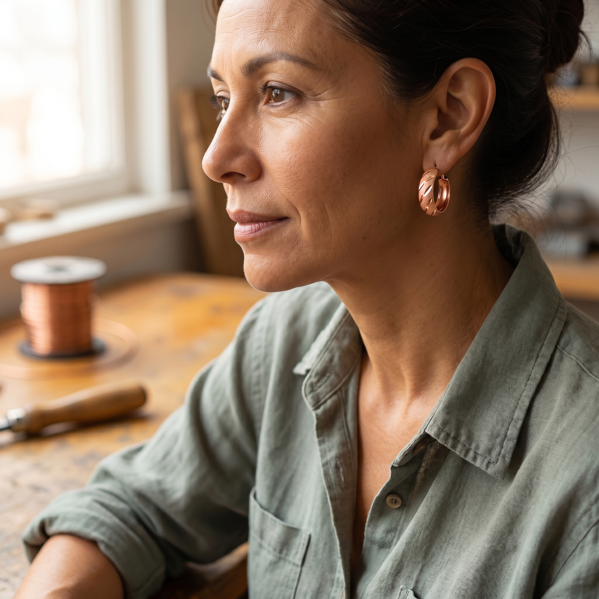 Judy's Vale Copper Earrings