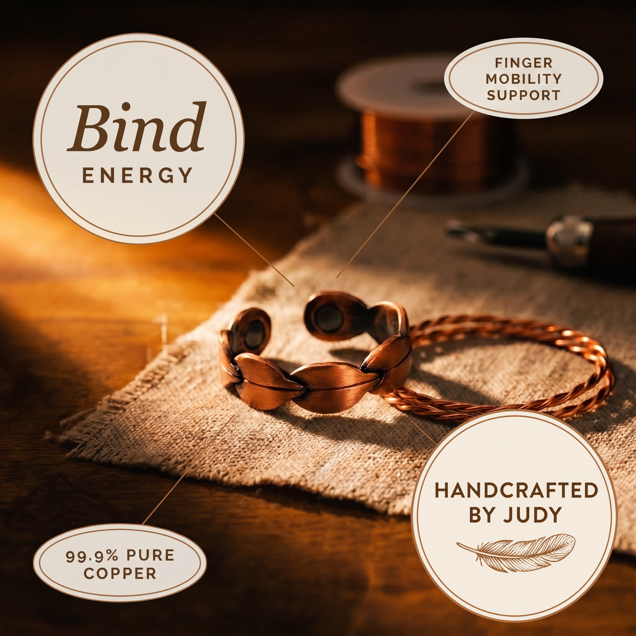 Judy's Bind Copper Ring