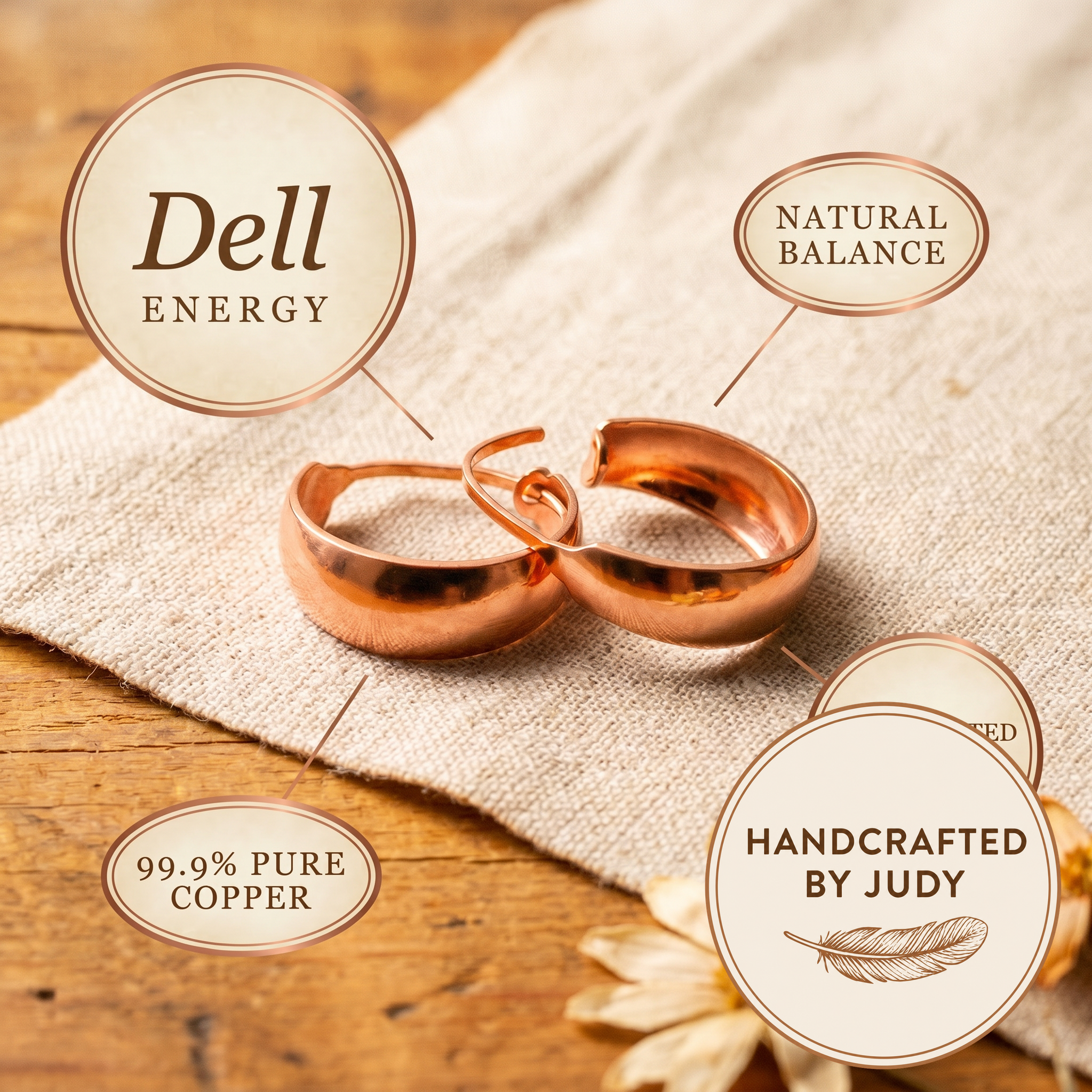 Judy's Dell Copper Earrings