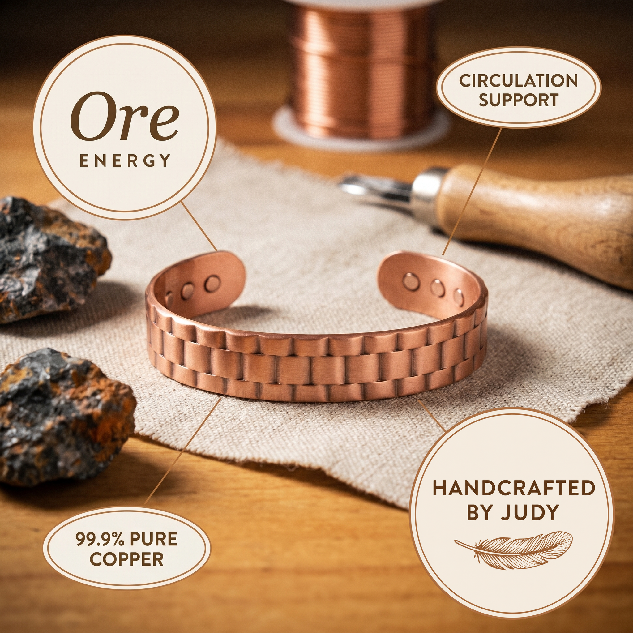 Judy's Ore Men's Copper Bracelet