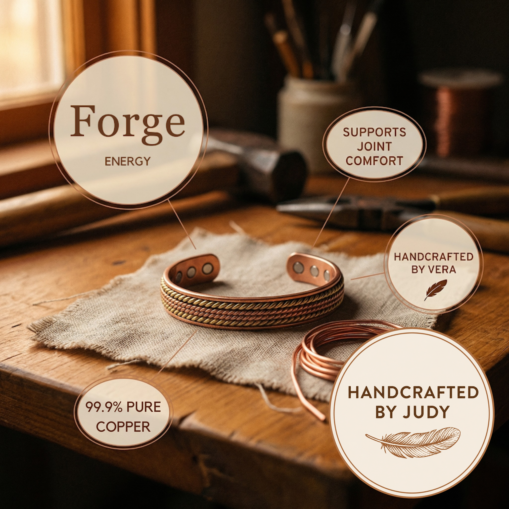 Judy's Forge Copper Bracelet