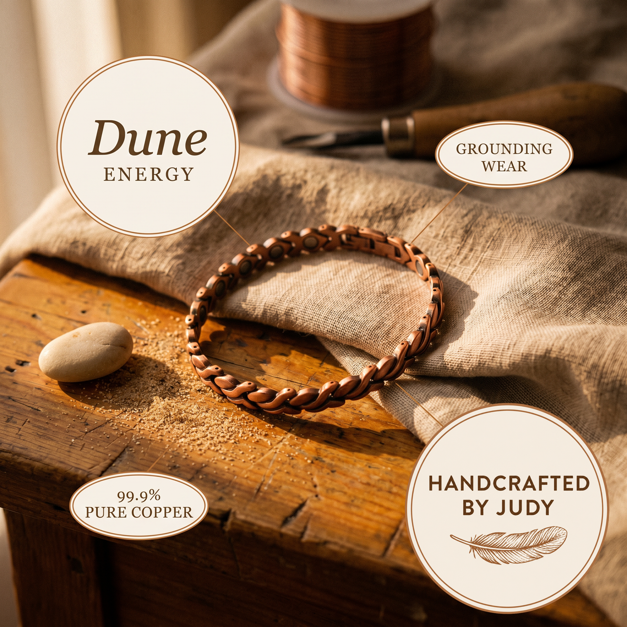 Judy's Dune Copper Anklet