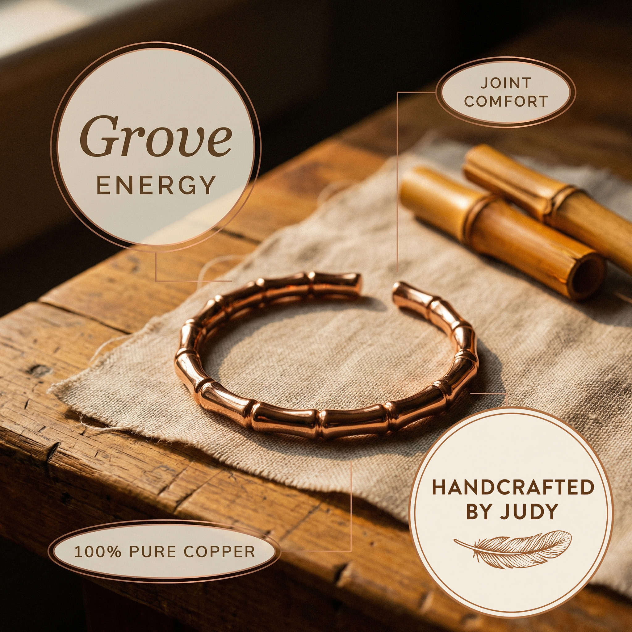 Judy's Grove Copper Bracelet