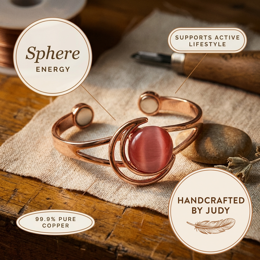 Judy's Sphere Pink Copper Bracelet