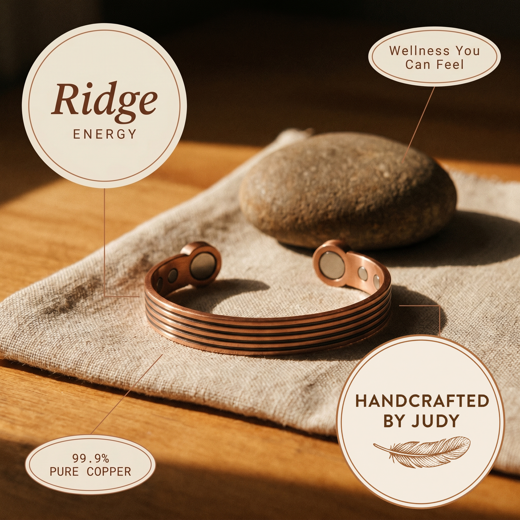Judy's Ridge Copper Bracelet