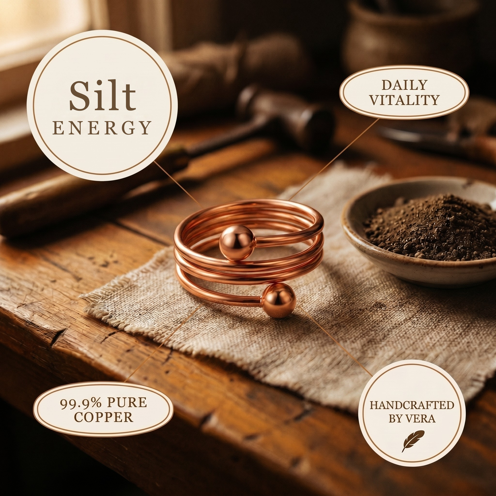 Judy's Silt Copper Ring