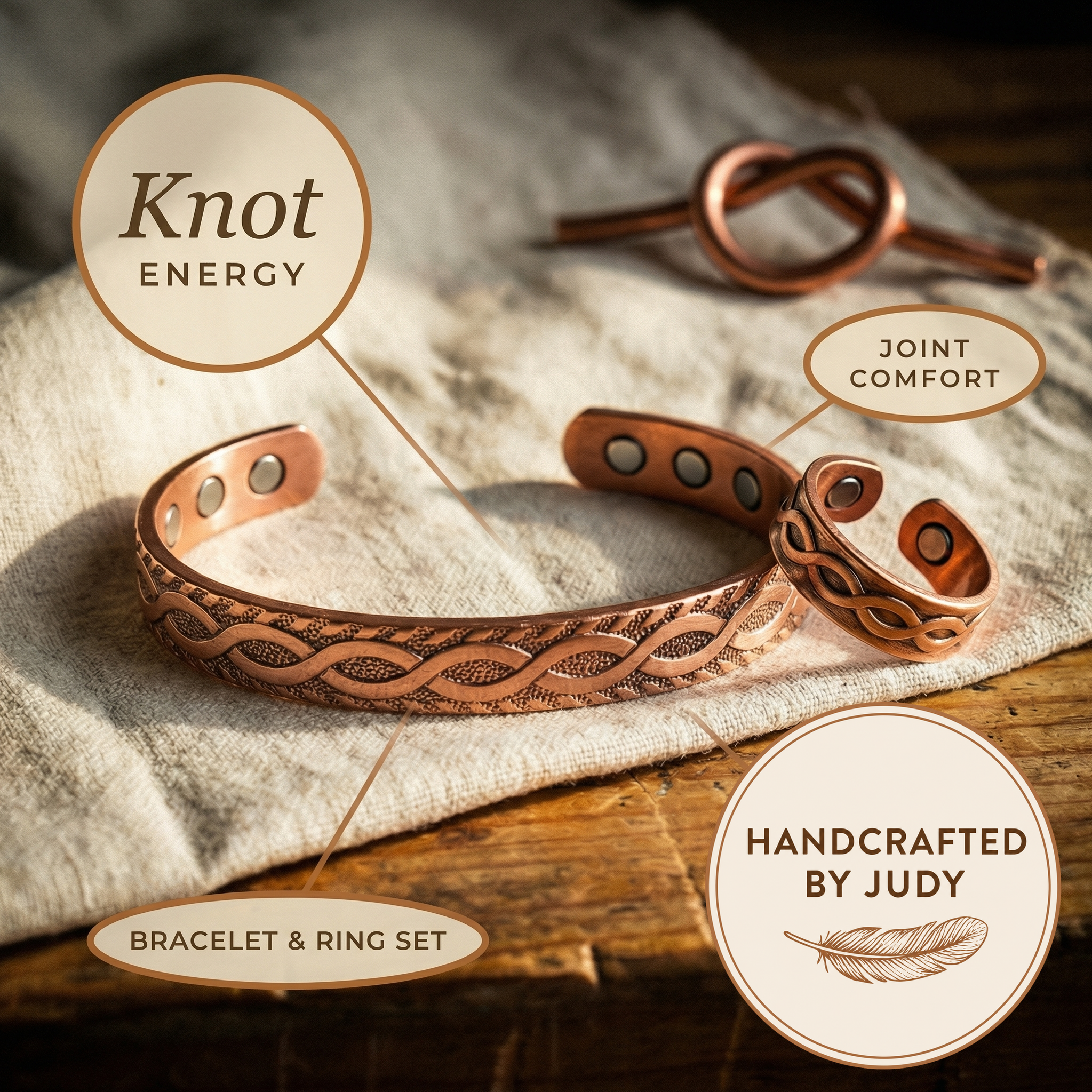 Judy's Knot Copper Set