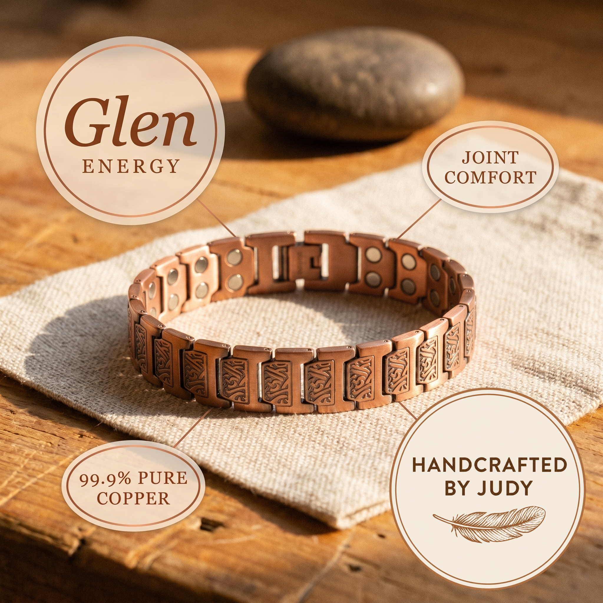 Judy's Glen Men's Copper Bracelet