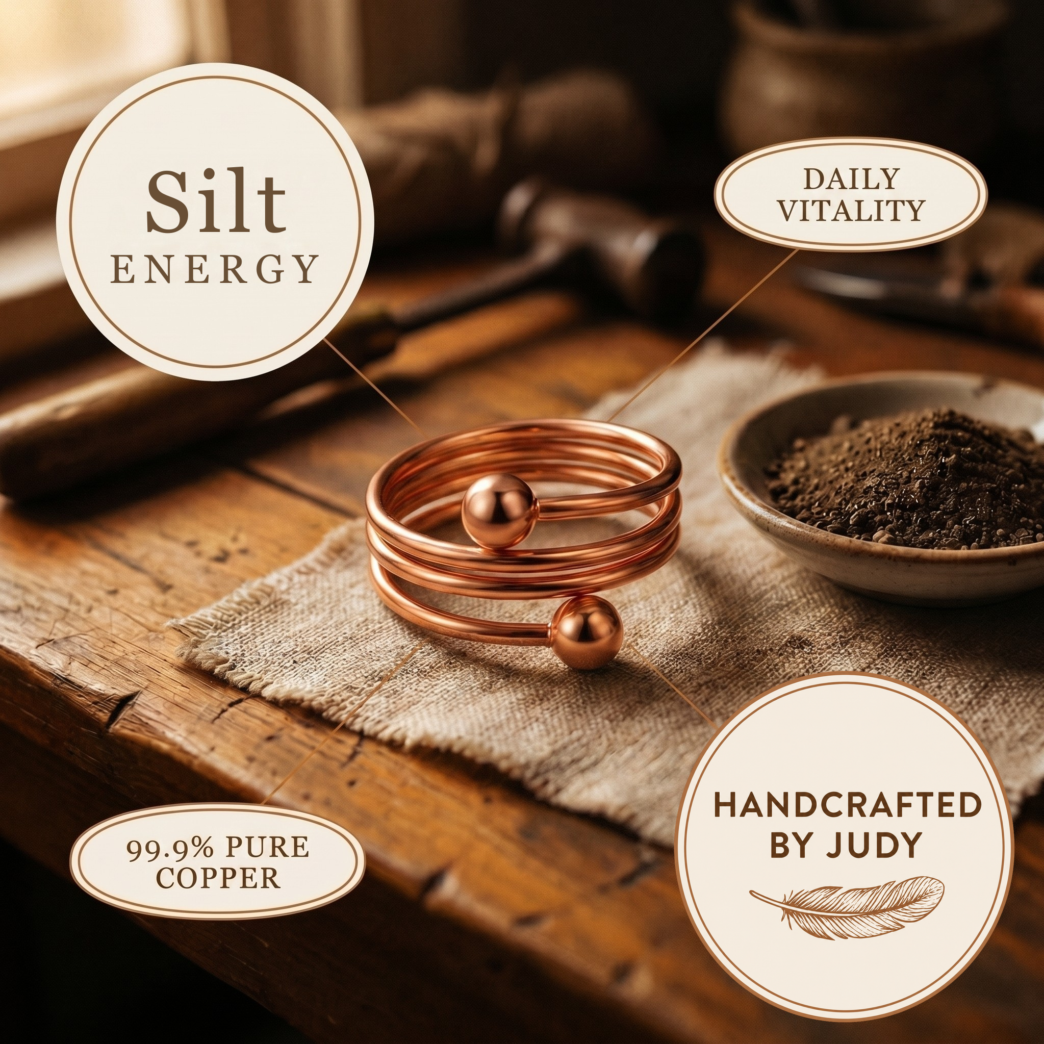 Judy's Silt Copper Ring