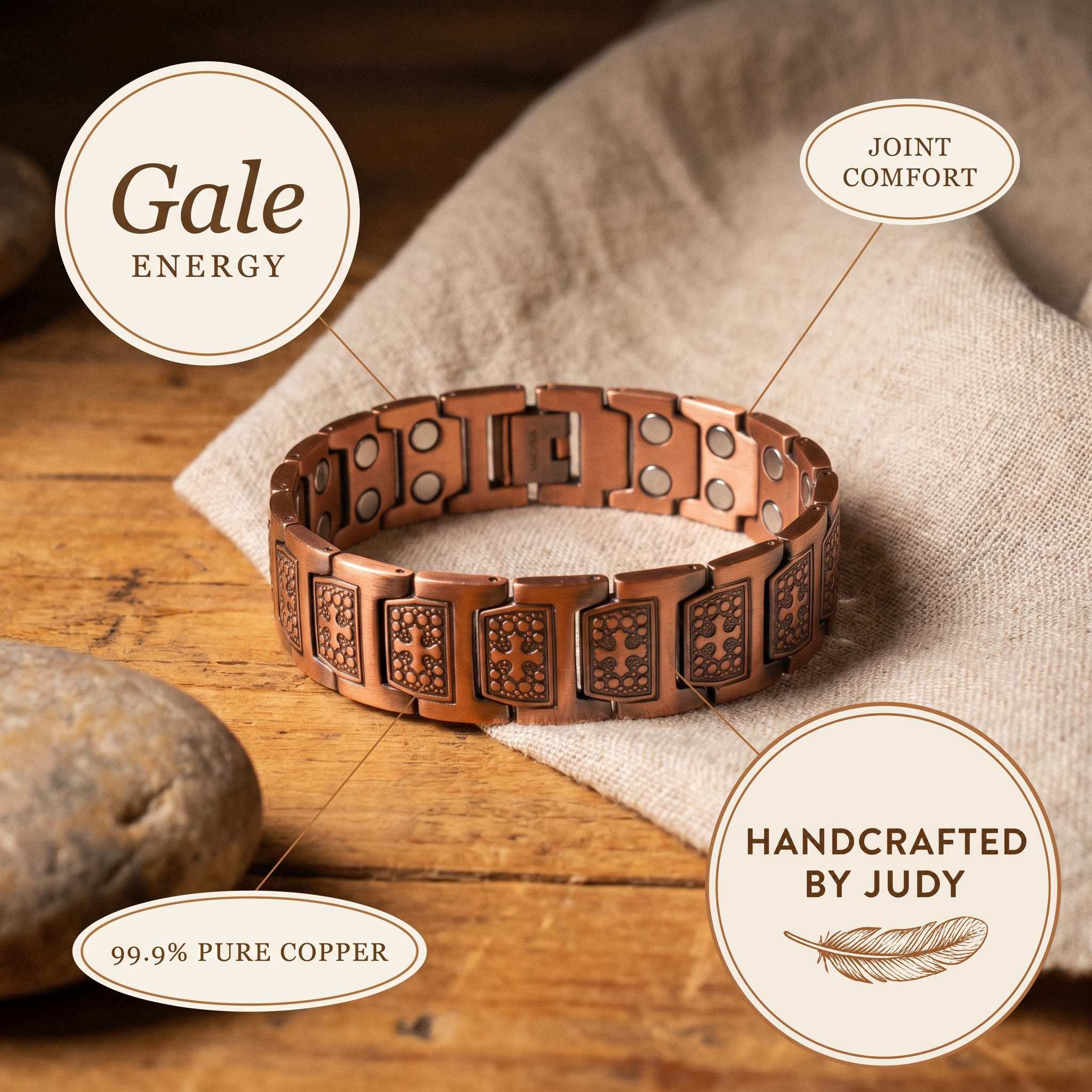 Judy's Gale Men's Copper Bracelet