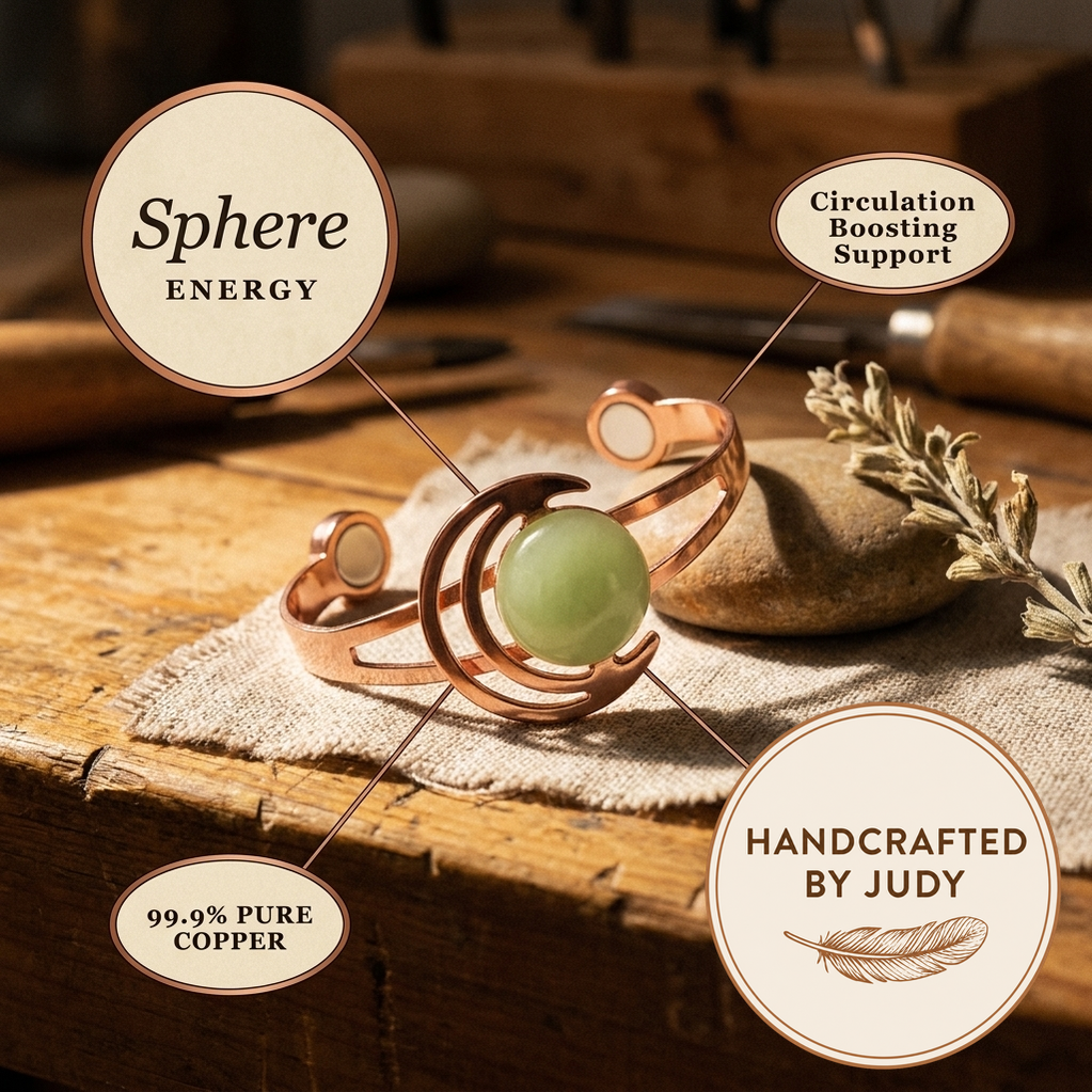 Judy's Sphere Green Copper Bracelet