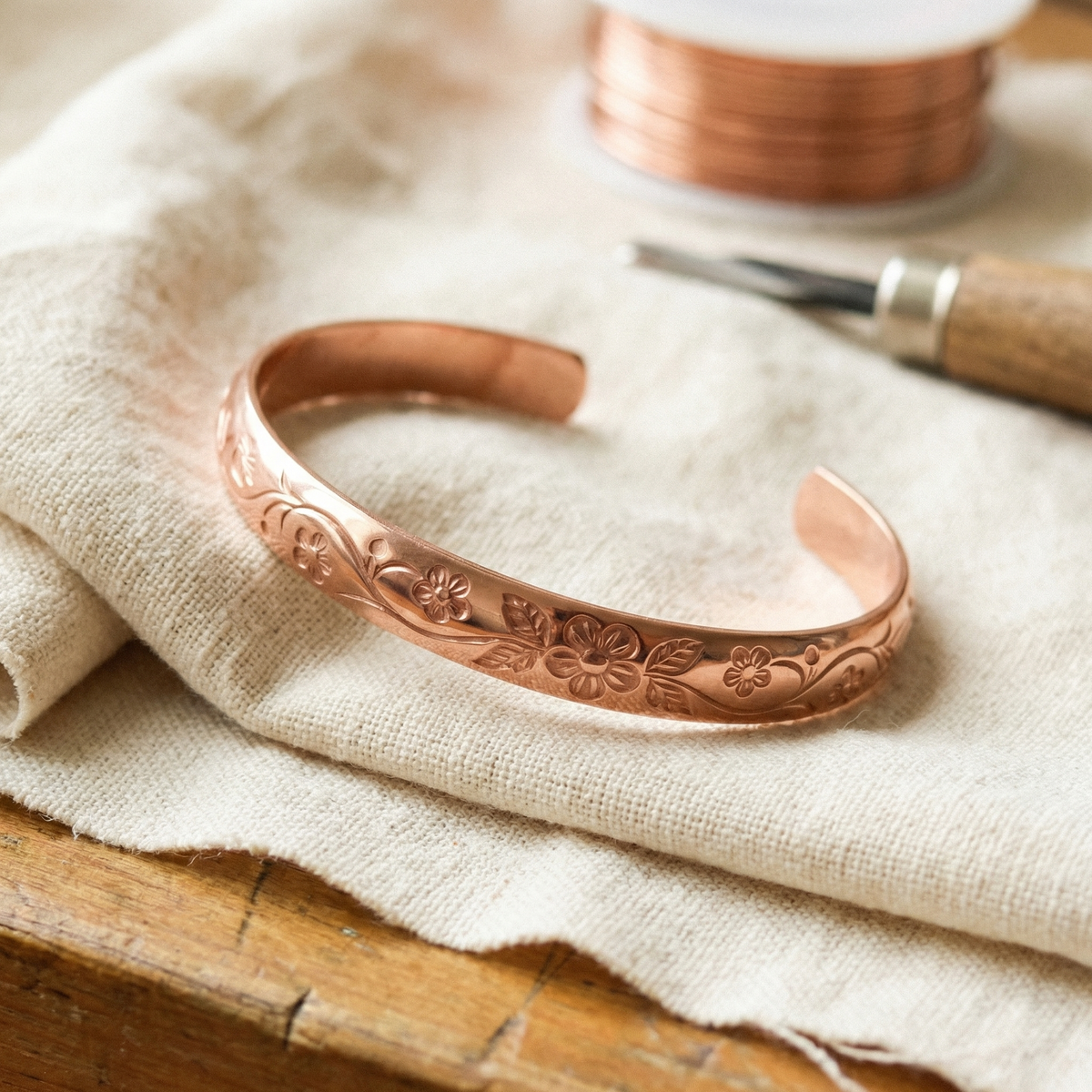 Judy's Bloom Copper Bracelet