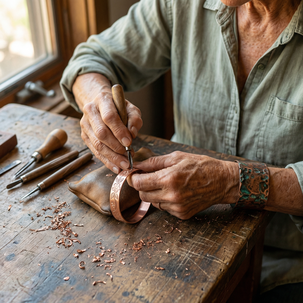 Judy's Bloom Copper Bracelet