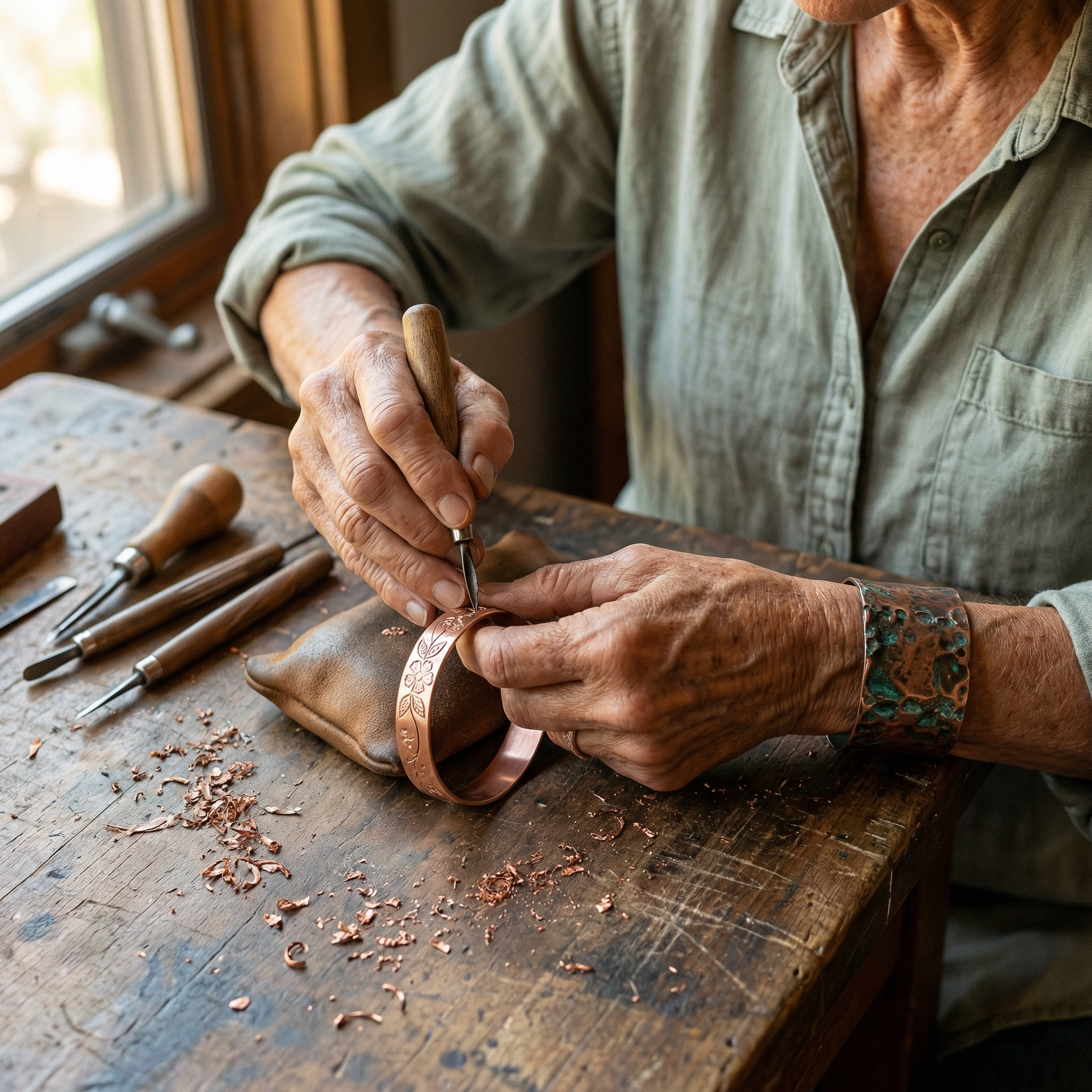 Judy's Bloom Copper Bracelet