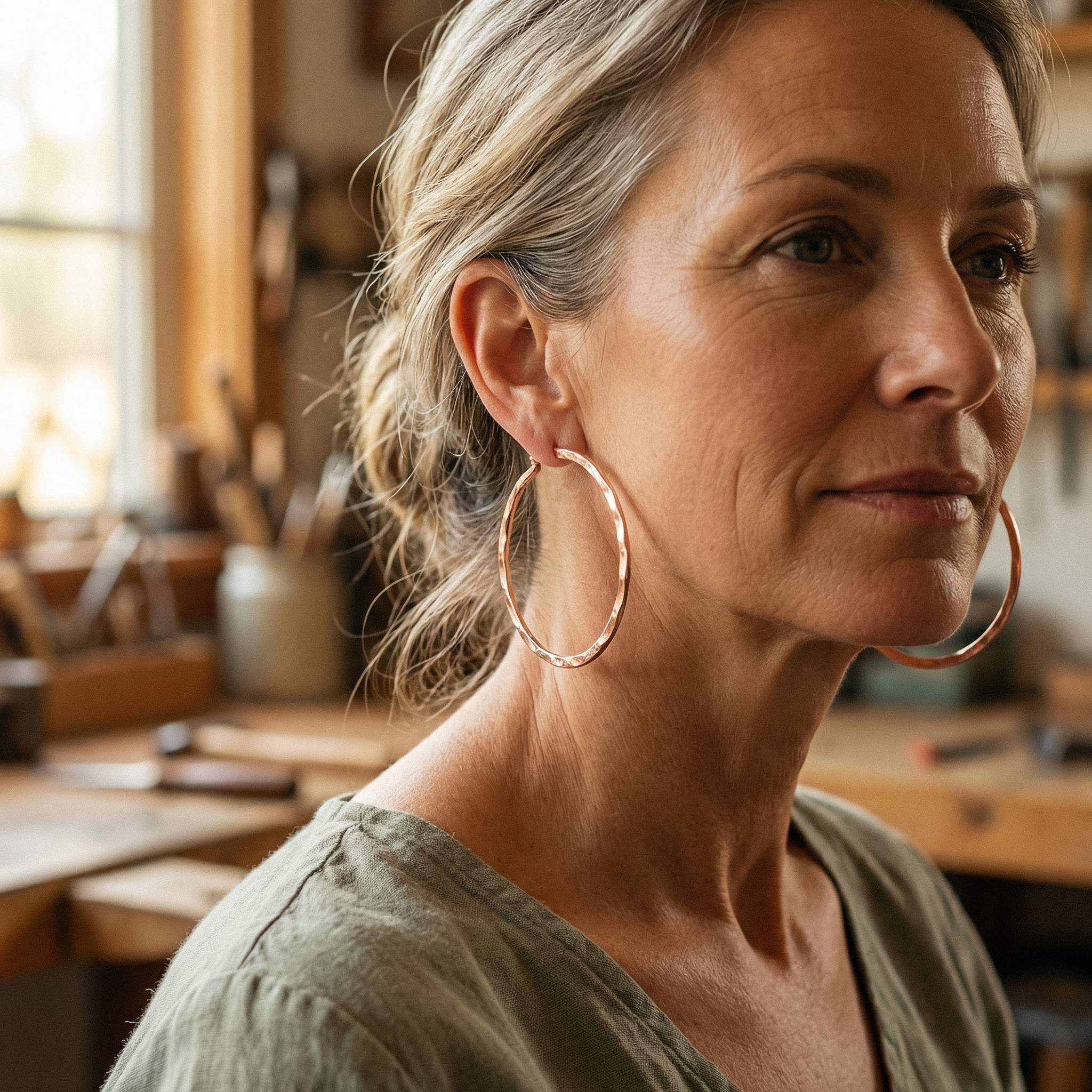 Judy's Willow Copper Earrings