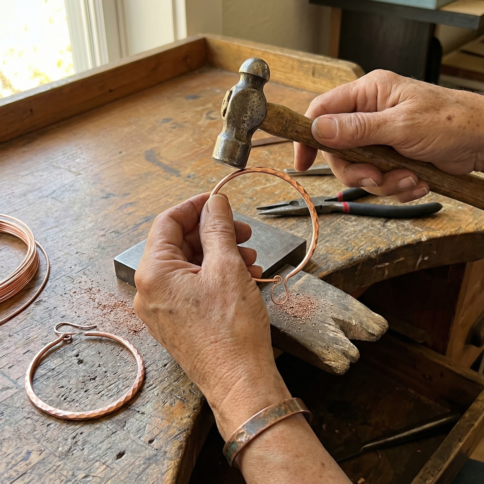Judy's Willow Copper Earrings