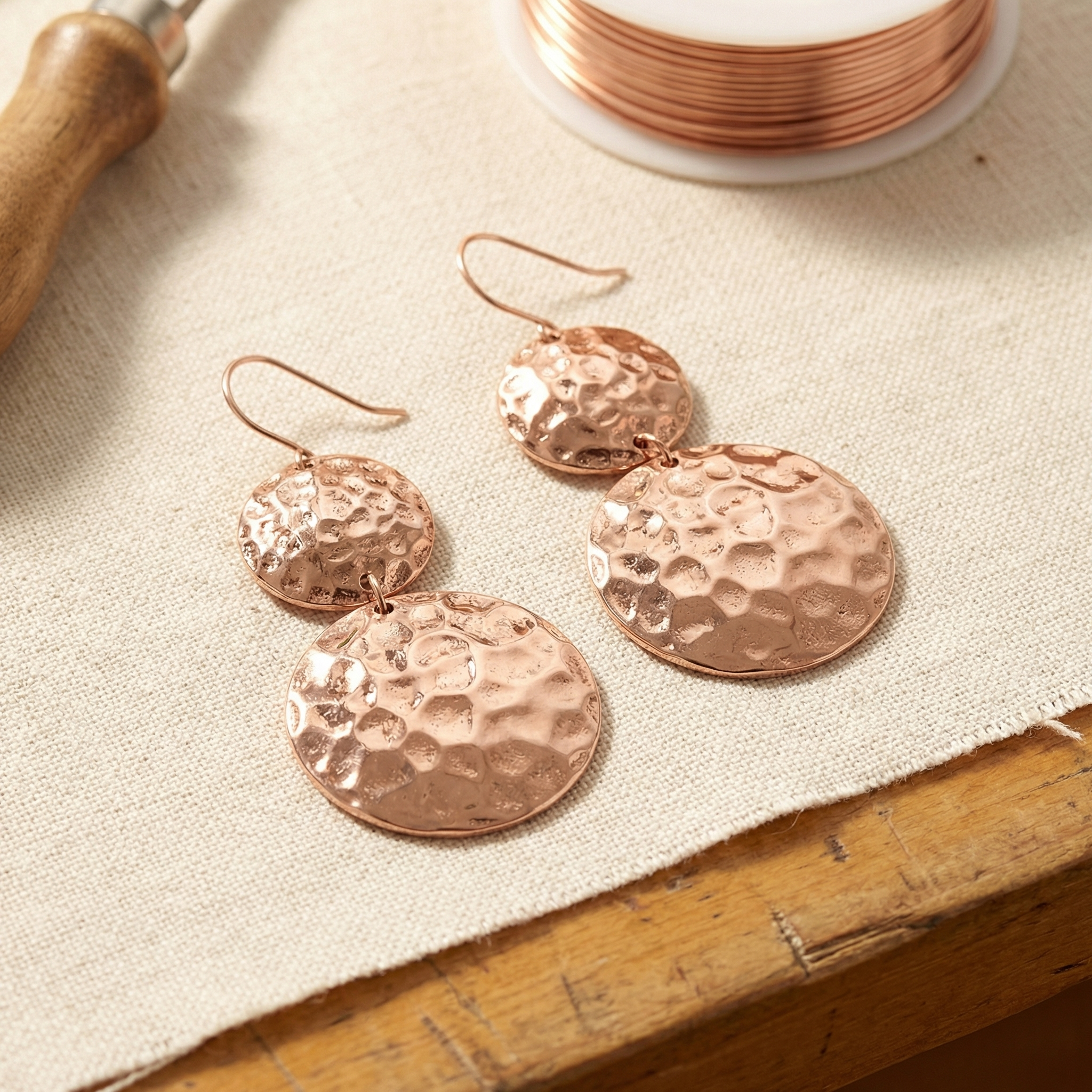 Judy's Solstice Copper Earrings
